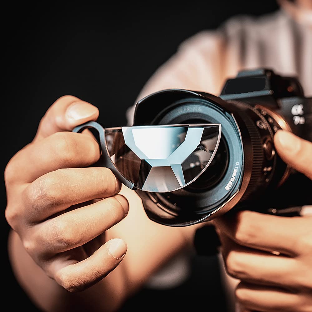 JINGLIANG 80mm Handheld Subtle Kaleidoscope Filter, Special Effects Filter, Optical Glass Prism, Photographic Video SLR Camera Accessories - Image 3