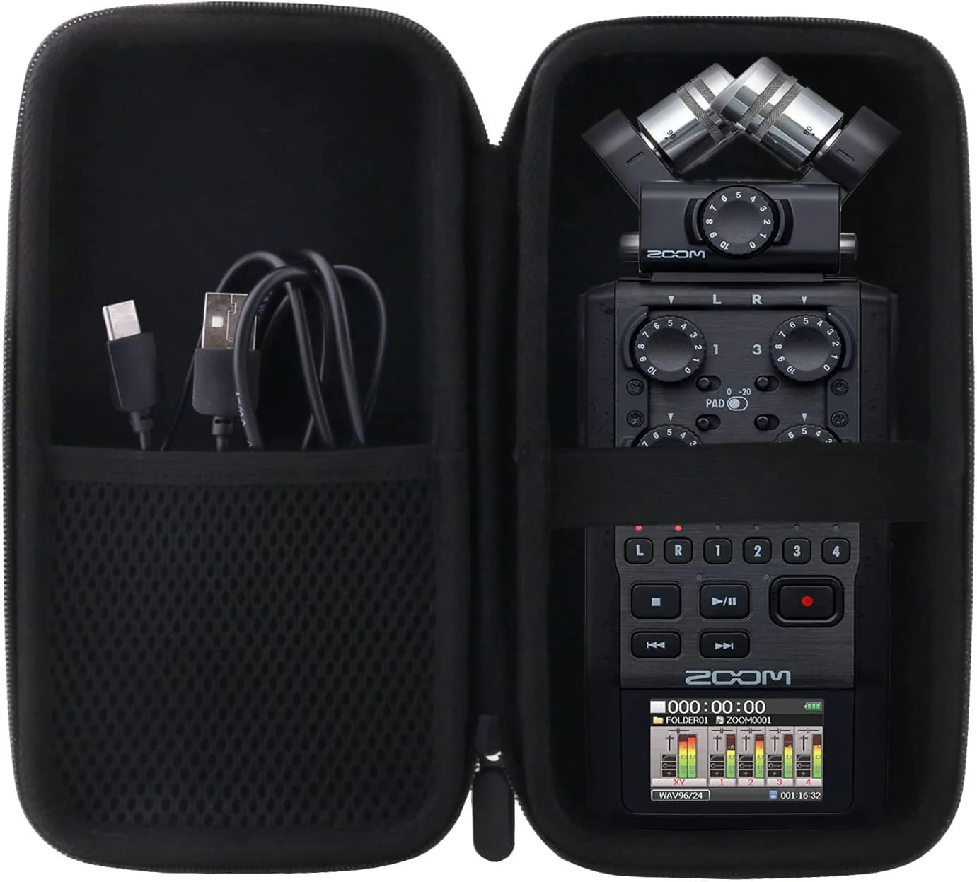 JINMEI Hard EVA Carrying Case Compatible with Zoom H6 Portable Studio Handy Recorder Case. - Image 3