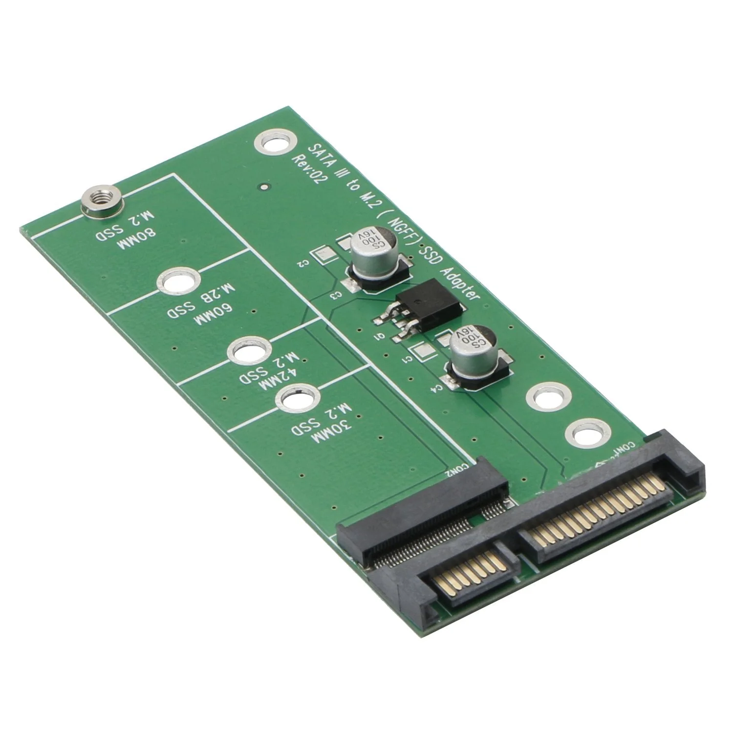 Jiuwu M.2 to Sata Adapter Ngff to Sata Adapter Card(Not for M.2 Nvme) Ngff M2 to 2.5 Inch Sata Iii Drivers B Key B & M Key Ssd Converter forDOS, Windows 95, 98, XP, 2000, Vista Green - Image 4