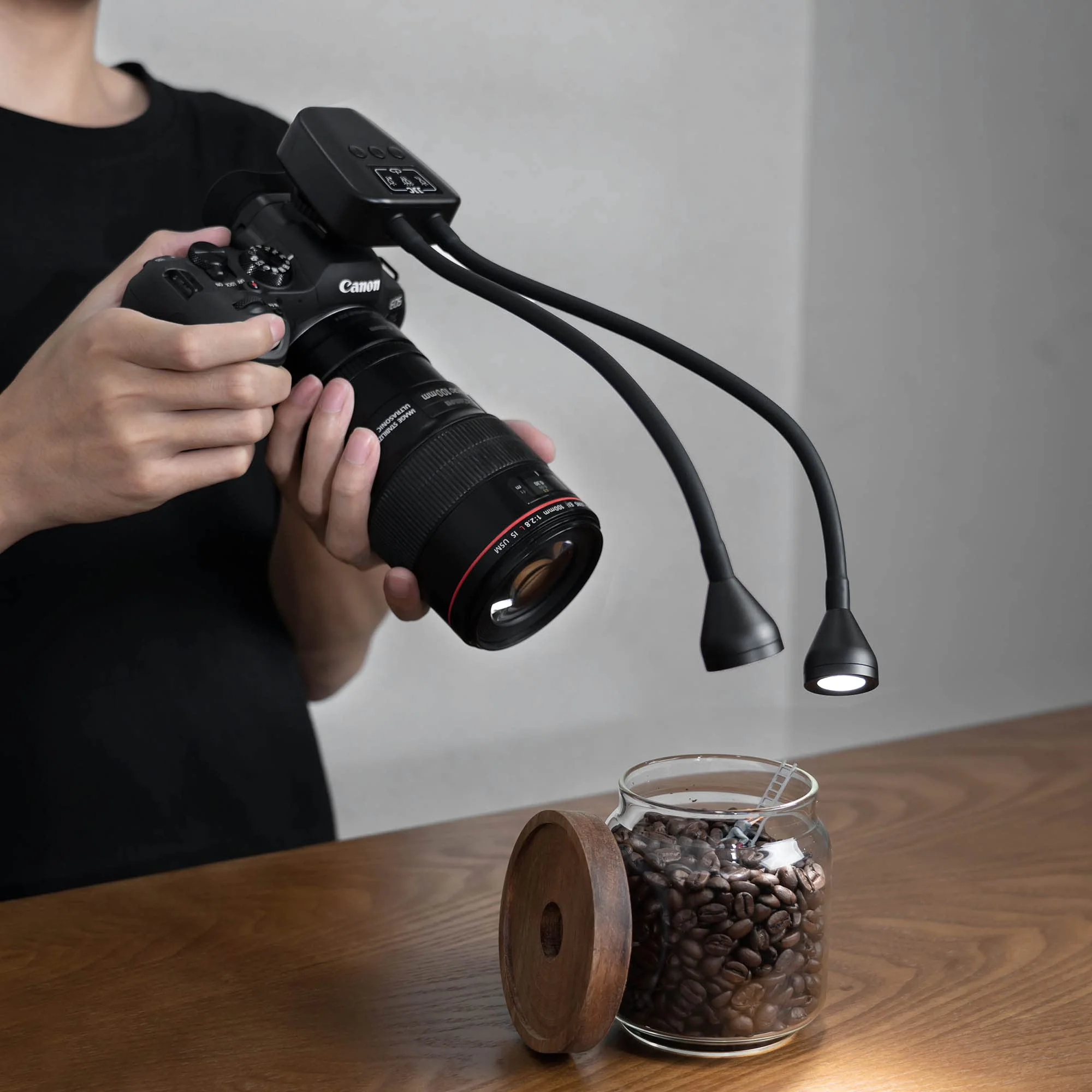 JJC 10-Level Brightness LED Macro Arm Light, CRI 95+ 5600K Macro Photography Lighting with USB-C Charging for Canon Nikon Sony Olympus Pentax DSLR Camera for Insert Plant Jewelry Close Up Shooting - Image 8