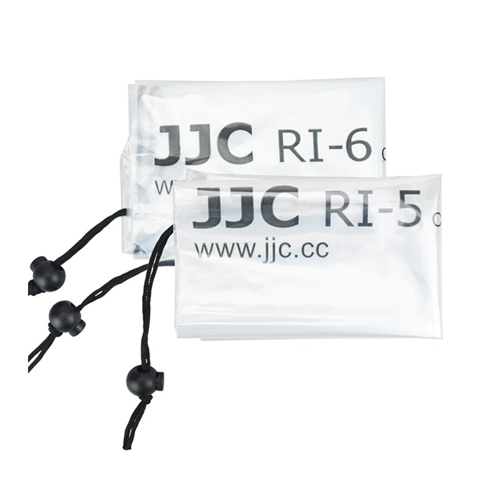 JJC 2 Types DSLR Camera Rain Cover Coat Sleeve Protector for Canon Nikon Fujifilm Sony Olympus Panasonic Pentax Sigma with a Lens & Flash PE Material Clear See-Through(2 Pack) 2 Packs - Image 6