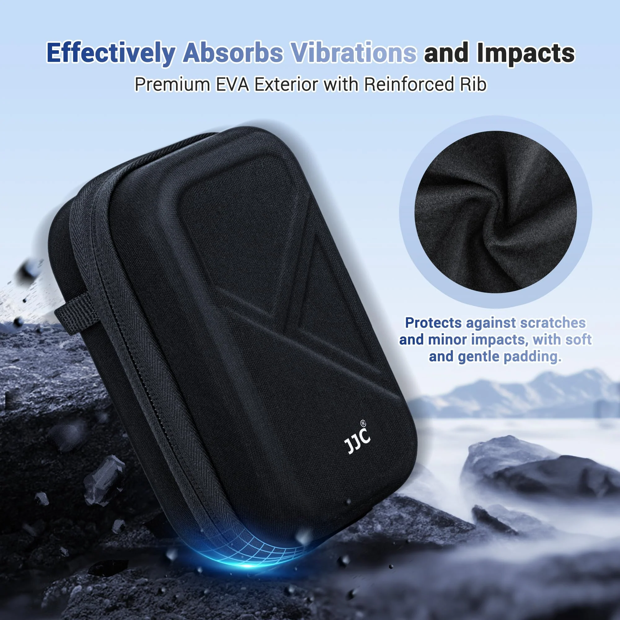 JJC Hard Camera Case Bag for Sony ZV-1 II ZV1 II ZV-1F RX100VII RX100VI RX100V Canon G7X Mark III II G5X Mark II Ricoh GR III GR IIIx Olympus Tough TG-7 TG-6 TG-5 TG-4 & More Digital Camera - Image 2