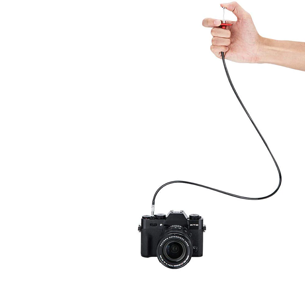 JJC Mechanical Shutter Release Cable Cord with Bulb-Lock for Fuji Fujifilm X-T5 X-T4 X-T3 X-T50 X-T30 II X-M5 X-PRO3 X100VI X100V X-T2 X-T20 X100F X-E4, Sony RX1R II RX10 IV III, Lecia M10 M9 & More 70cm Red - Image 6