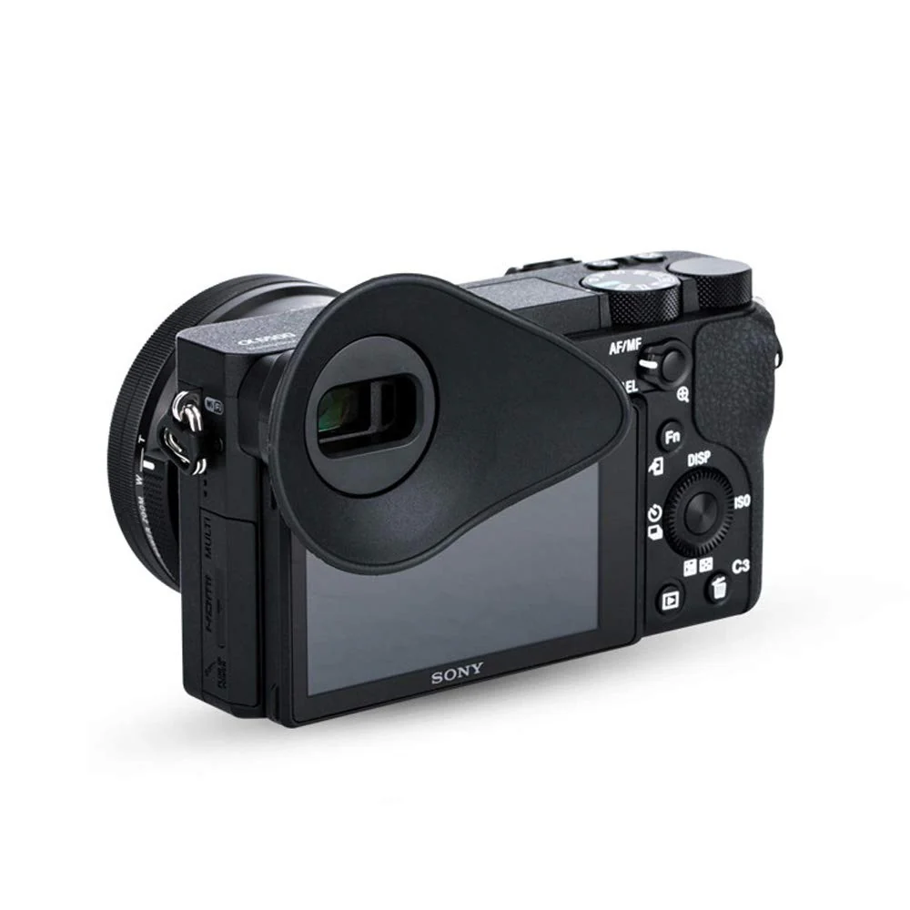 JJC Soft Silicone Camera Eyecup Eyepiece Eyeshade for Sony a6600 a6500 a6400 Viewfinder Protector Replaces Sony FDA-EP17 Eye Cup - Image 7