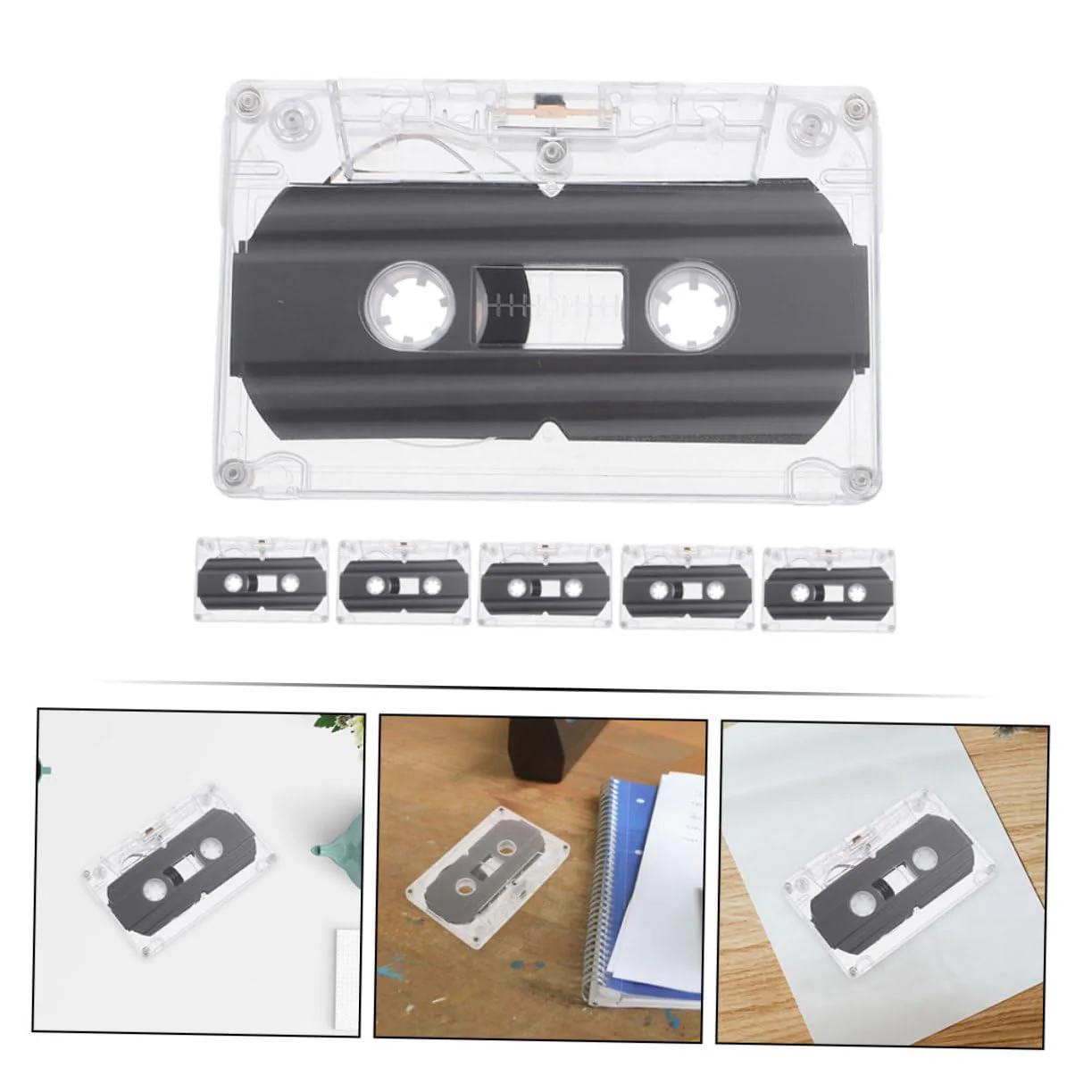 jojofuny 6 Pcs Blank Audio Cassette Tapes Recordable Audio Tapes 30-Minute Blank Audio Cassette Tape for Recording - Image 3