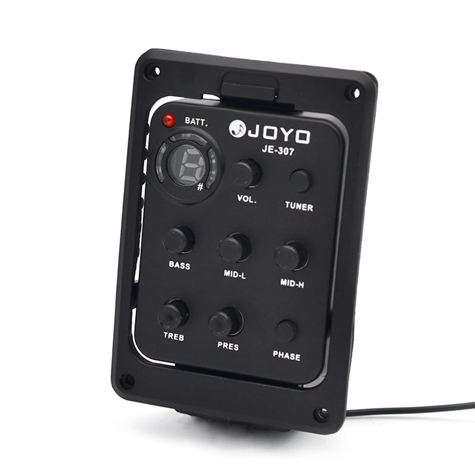 JOYO JE-307 5-Band EQ Equalizer Acoustic Guitar Piezo Pickup Preamp Tuner System with LCD Display