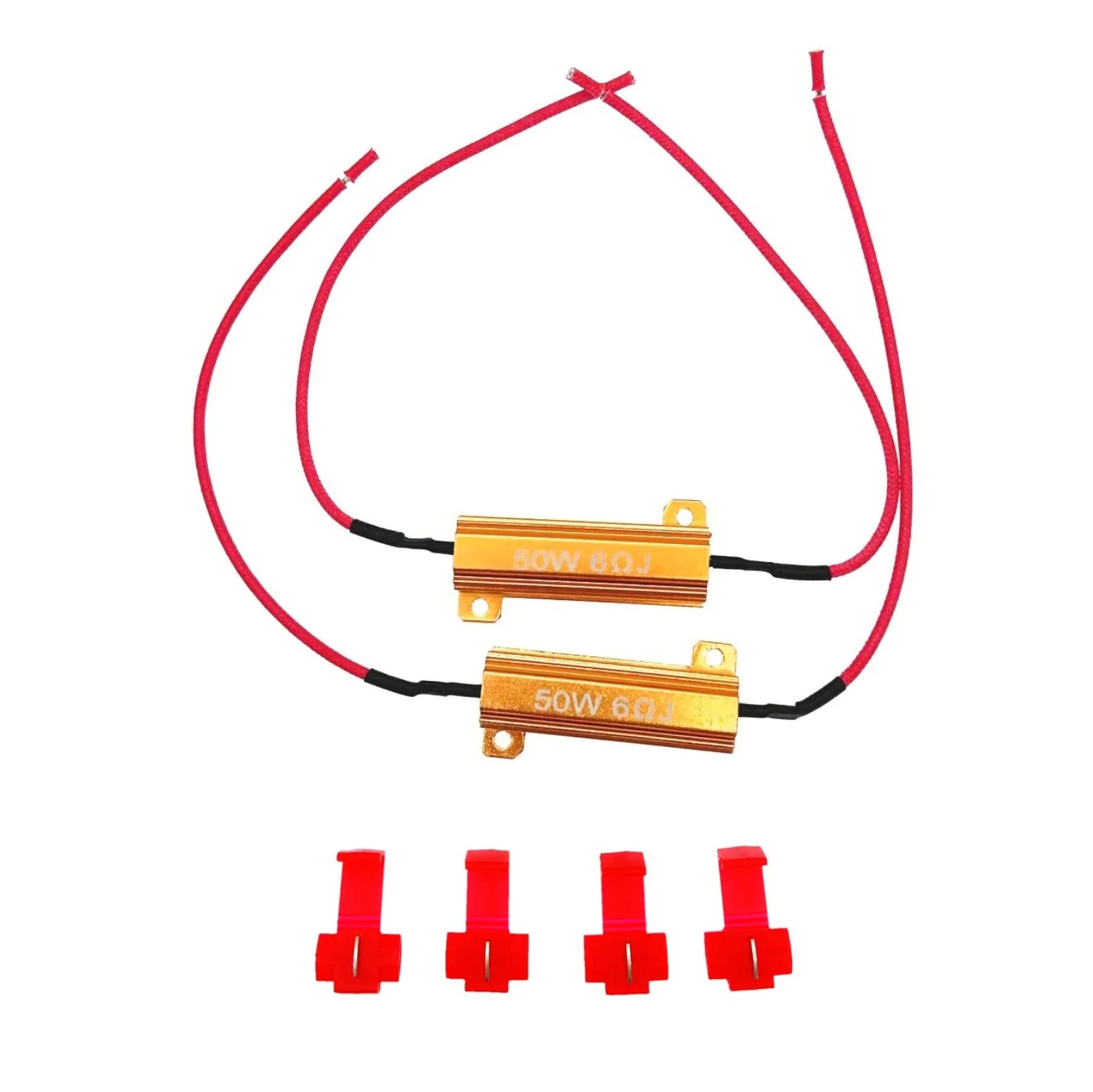 JZK 2 x 50W 6 Ohm Load Resistors to Fix Flashing Signal Faults