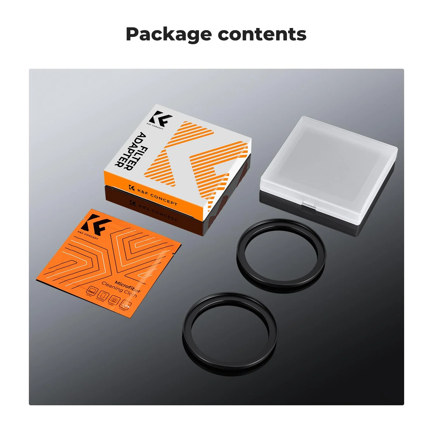 K&F Concept 77-82mm(2 Pcs) Step-Up Ring Adapter, 77mm to 82mm Step Up Filter Ring for 77mm Lens Install 82mm ND CPL UV Lens Filter - Image 6