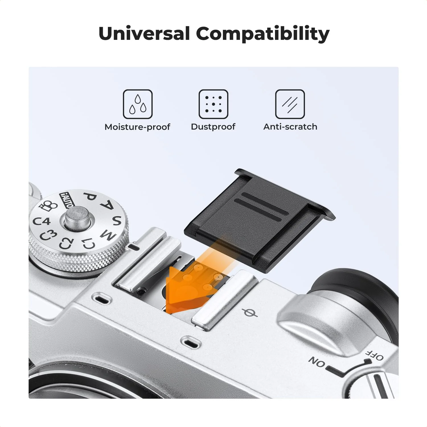 K&F Concept E Mount Body Cap & Rear Lens Cover for Sony Nex E Mount A6700 A6600 A6500 A6400 A6300 A6100 A6000 A5100 A5000 A7C A7CR A7C II A7 A7S A7R FX3 FX30 A9 A9II ZV-E10 NEX-6 NEX-7 NEX-5C NEX-3 - Image 4