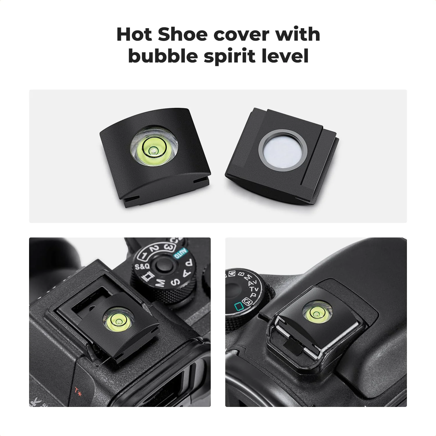 K&F Concept Eyepiece Cover & Hot Shoe Cover Kit, Viewfinder Protector Eyecup Eye Cup DK-23 for Nikon D7100 D7200 D300 D300s Camera Viewfinder DK-23 Replacement - Image 4