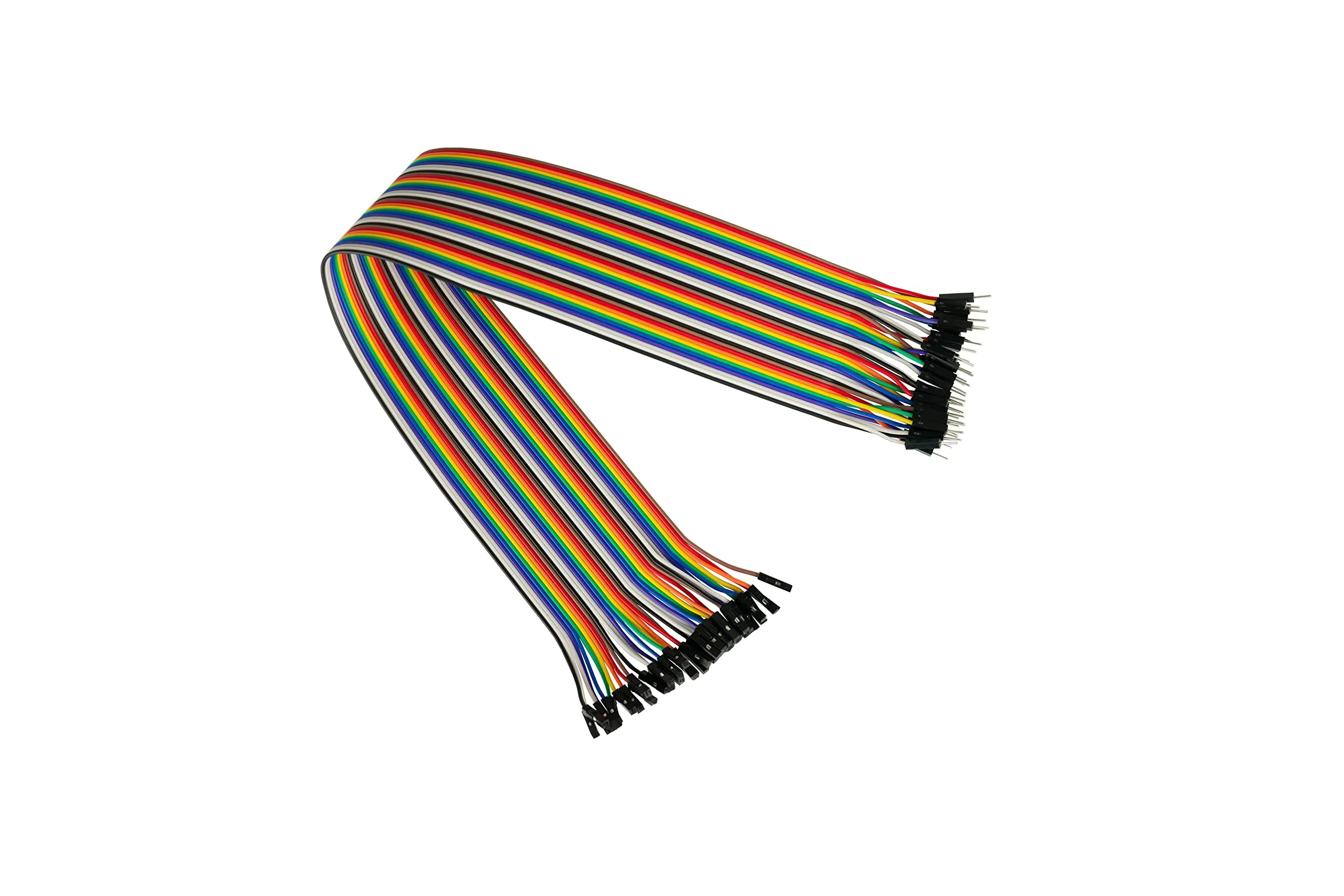 kabelmeister - Jumper Wire/Wire Jumper Cable - Male to Female - 20 cm - 40 Pin Separable Cores for Arduino, Raspberry Pi, Banana Pi, Breadboad, Breadboard etc. Single - 1 x 40 wires
