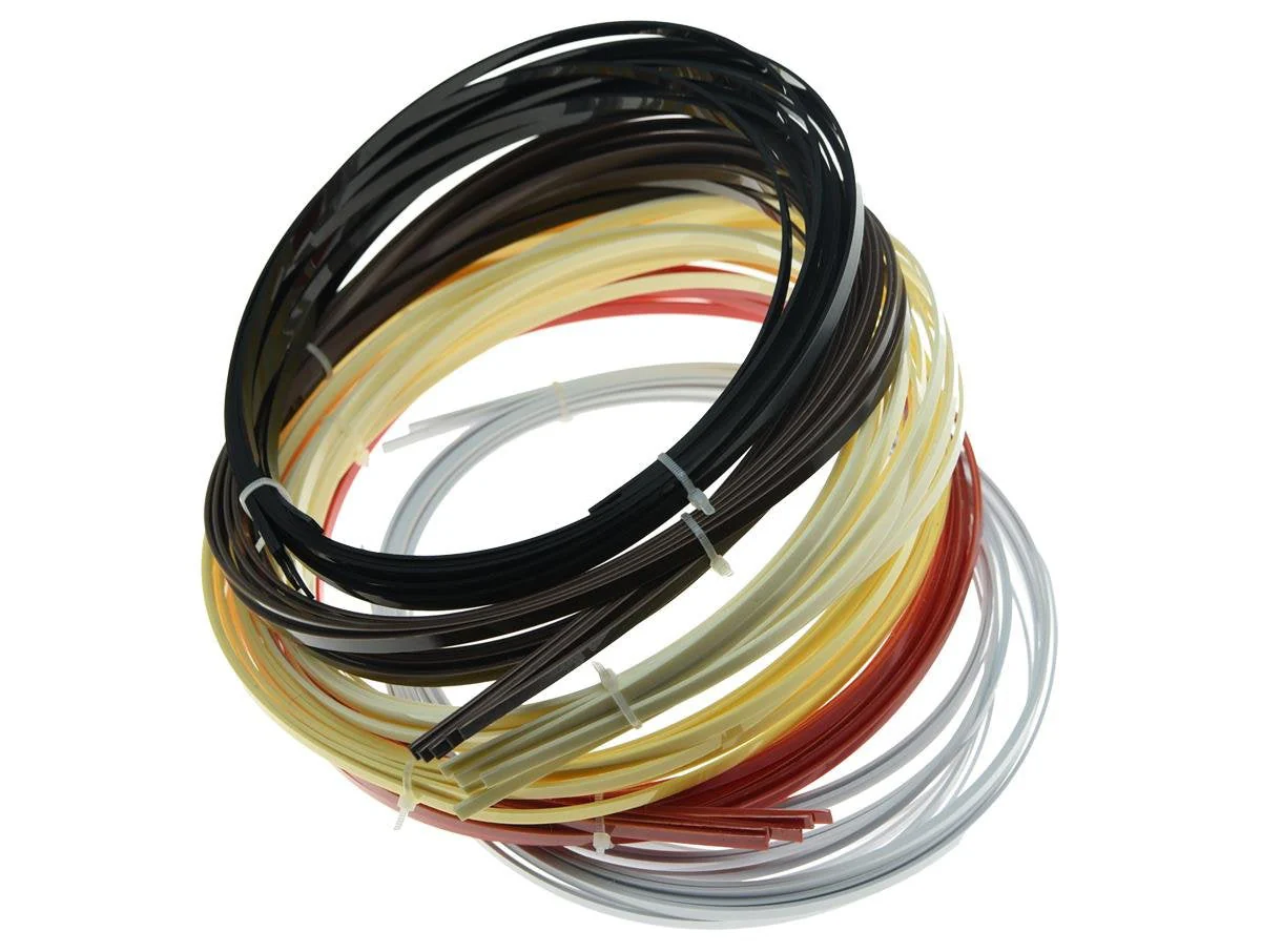 KAISH 5pcs Brown Acoustic Classical Guitar Binding Purfling Strips ABS Binding Strip 1650x5x1.5mm - Image 4