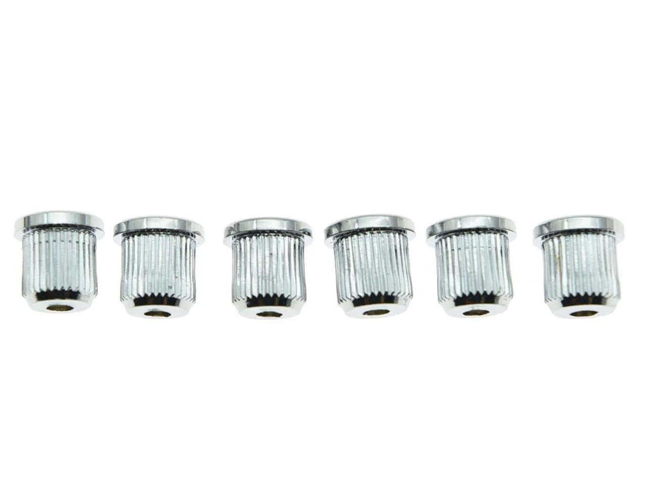 KAISH 6x Chrome Guitar String Through Body Ferrule 5/16" String Ferrules for USA Tele/Telecaster