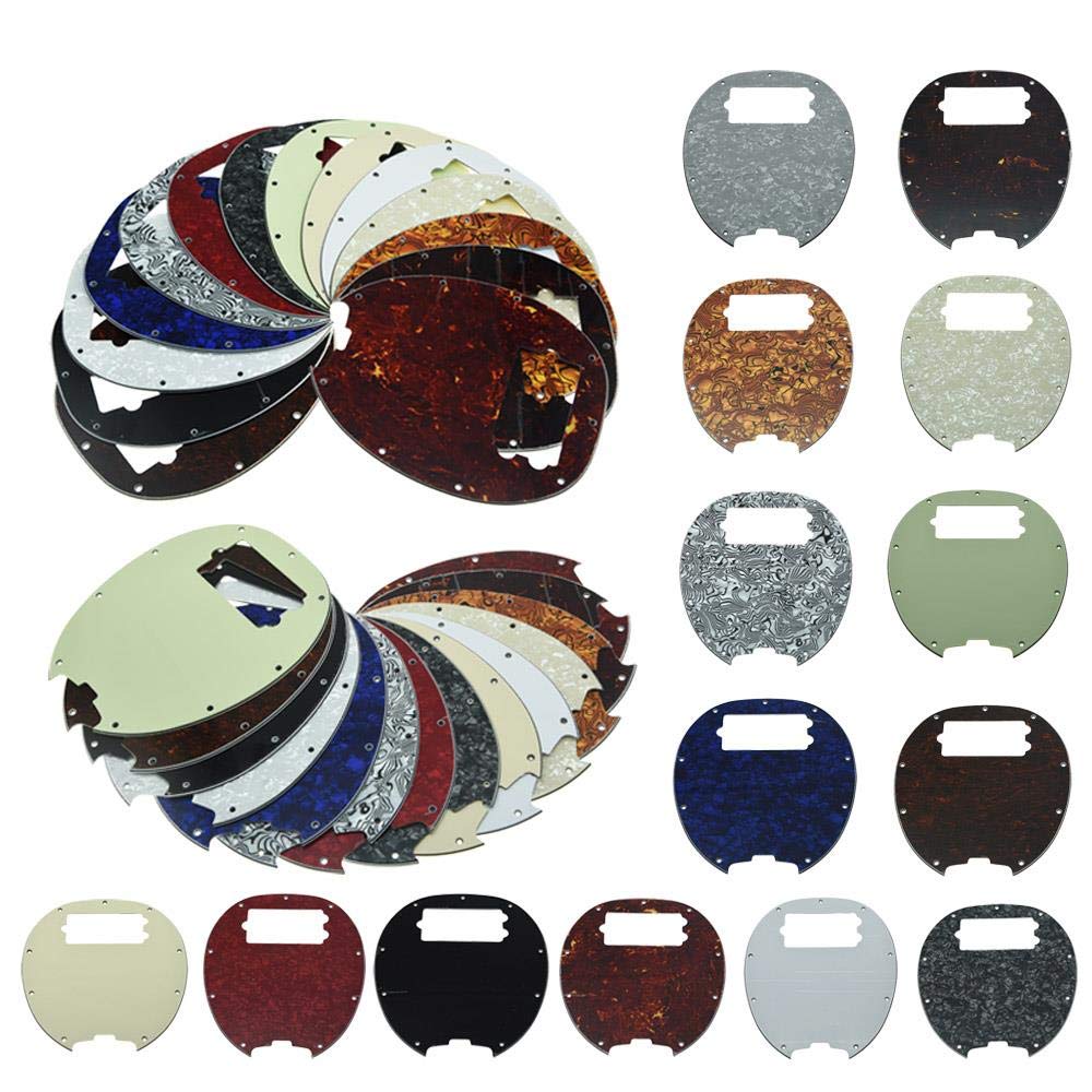 KAISH Bass Pickguard Fit for Musicman classic 4 string StingRay bass models Black WhiteShell BlackWhiteShell - Image 4