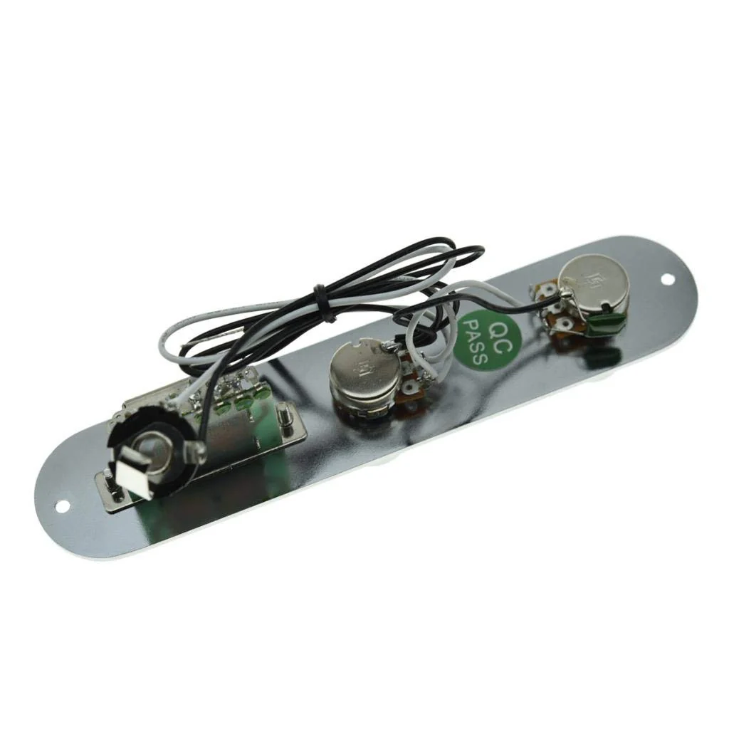 KAISH Fully Loaded Control Plate Pre-Wired 3-Way Control Plate with Wiring Harness for Tele/Telecaster Chrome - Image 7