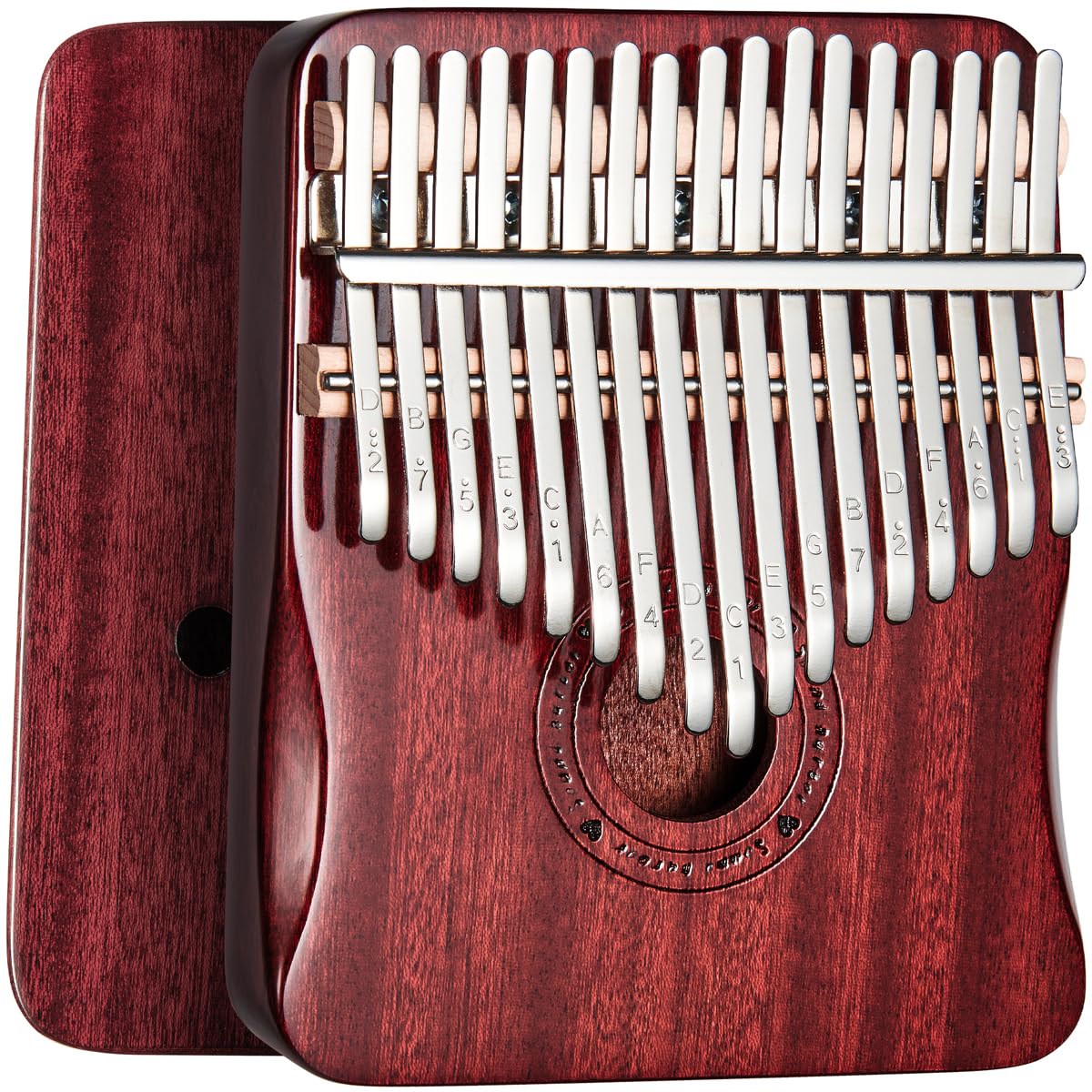 Kalimba Thumb Piano 17 Keys Finger piano (Wine red) Wine red