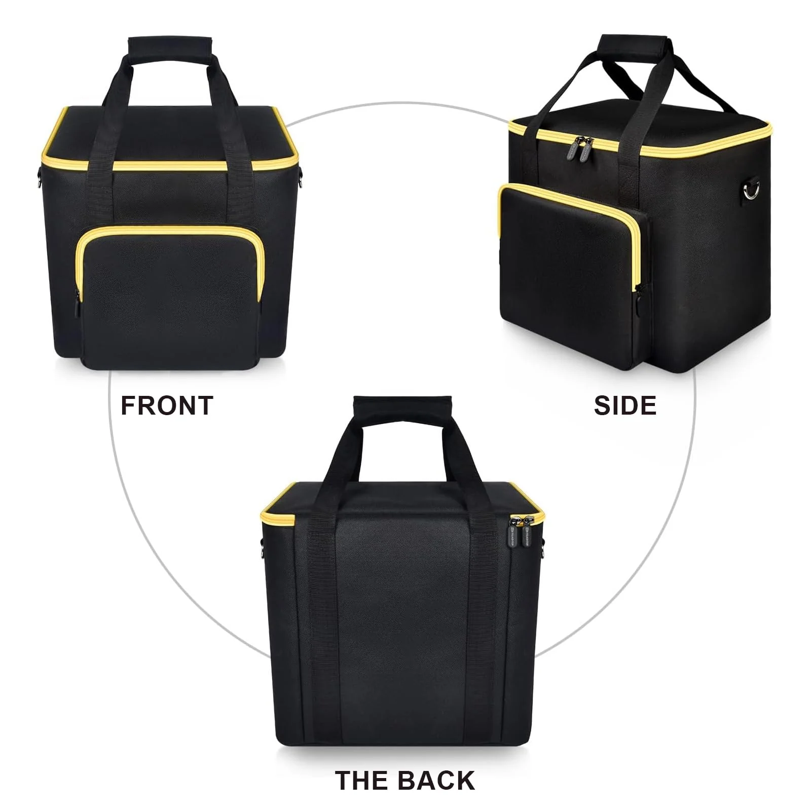 Karaoke Machine Bag Compatible with Ikarao Break X2 Smart Professional Singing System, Portable Storage Case for Karaoke Speaker with 2 Wireless Microphones for Kids&Adults - Black - Image 6