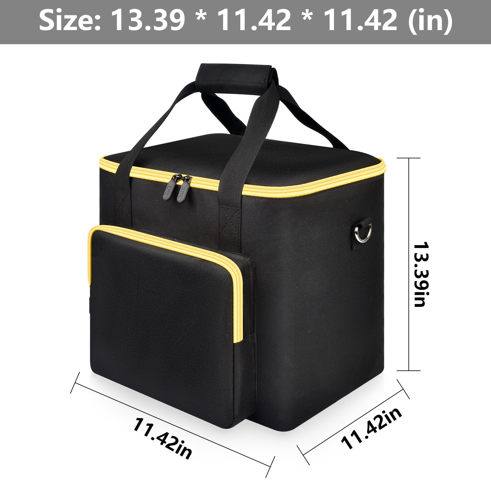Karaoke Machine Bag Compatible with Ikarao Break X2 Smart Professional Singing System, Portable Storage Case for Karaoke Speaker with 2 Wireless Microphones for Kids&Adults - Black - Image 7