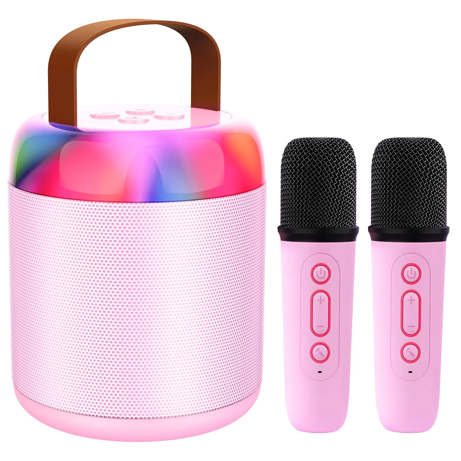Karaoke Machine for Kids with Bluetooth Speaker and Wireless Microphone, Aged 4+ (Purple) Purple