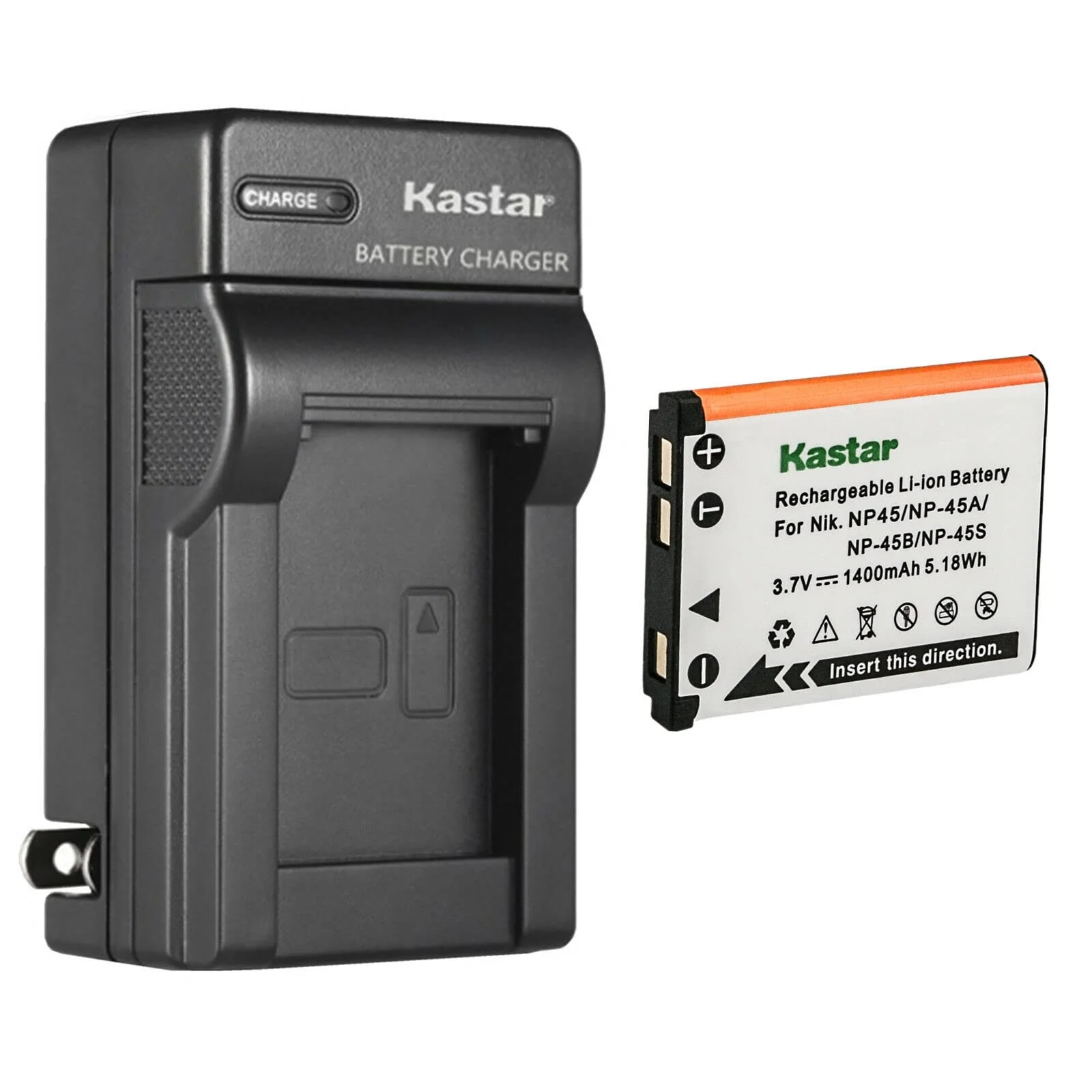 Kastar 1-Pack Battery and AC Wall Charger Replacement for Fujifilm FinePix XP120 FinePix Z10fd FinePix Z20fd FinePix Z30 FinePix Z31 FinePix Z33WP FinePix Z35 FinePix Z37 FinePix Z70 FinePix Z71 1 Charger + 1 Battery