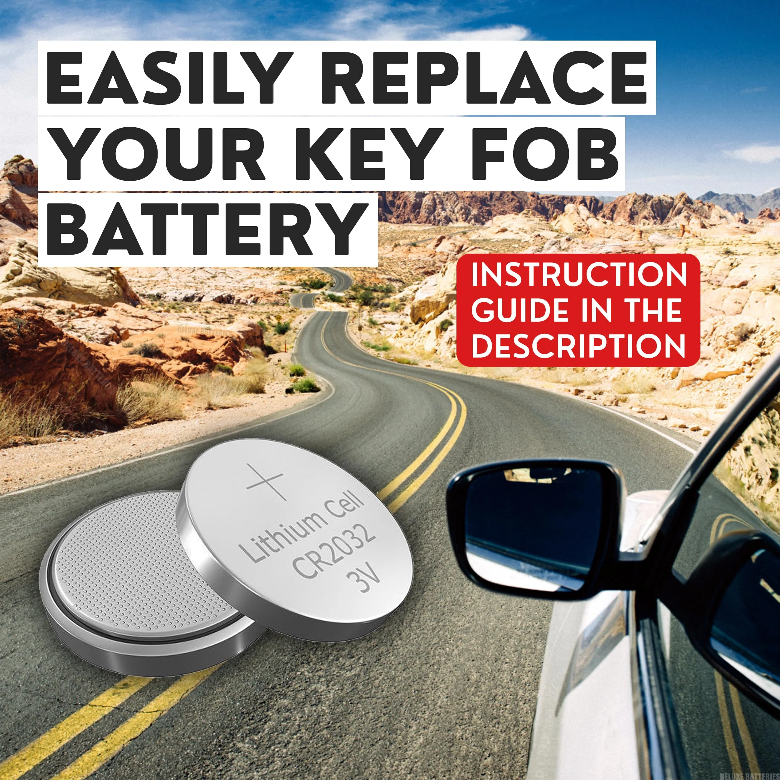 Key Fob Replacement Batteries for Mazda (2019-2024) 3 6 CX-5 CX-30 CX-9 CX-50 CX-90 CX-3 CX-70 MX-5 Miata (Pack of 2) Smart Remote (Check Fitment Guide) - Image 7