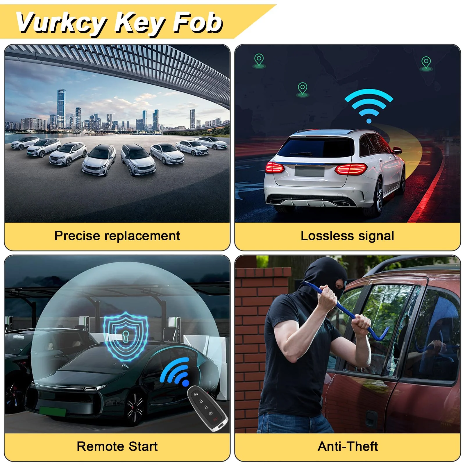 Key Fob Replacement for 2007-2012 Nissan Altima/ 09-14 Maxima & Murano/ 09-12 Infiniti FX35/ 08-13 G37/ 09-13 FX50/ 14-16 Q60 QX70/ 11-12 G25/ 07-08 G35, KR55WK48903 KR55WK49622,4 Buttons - Image 8