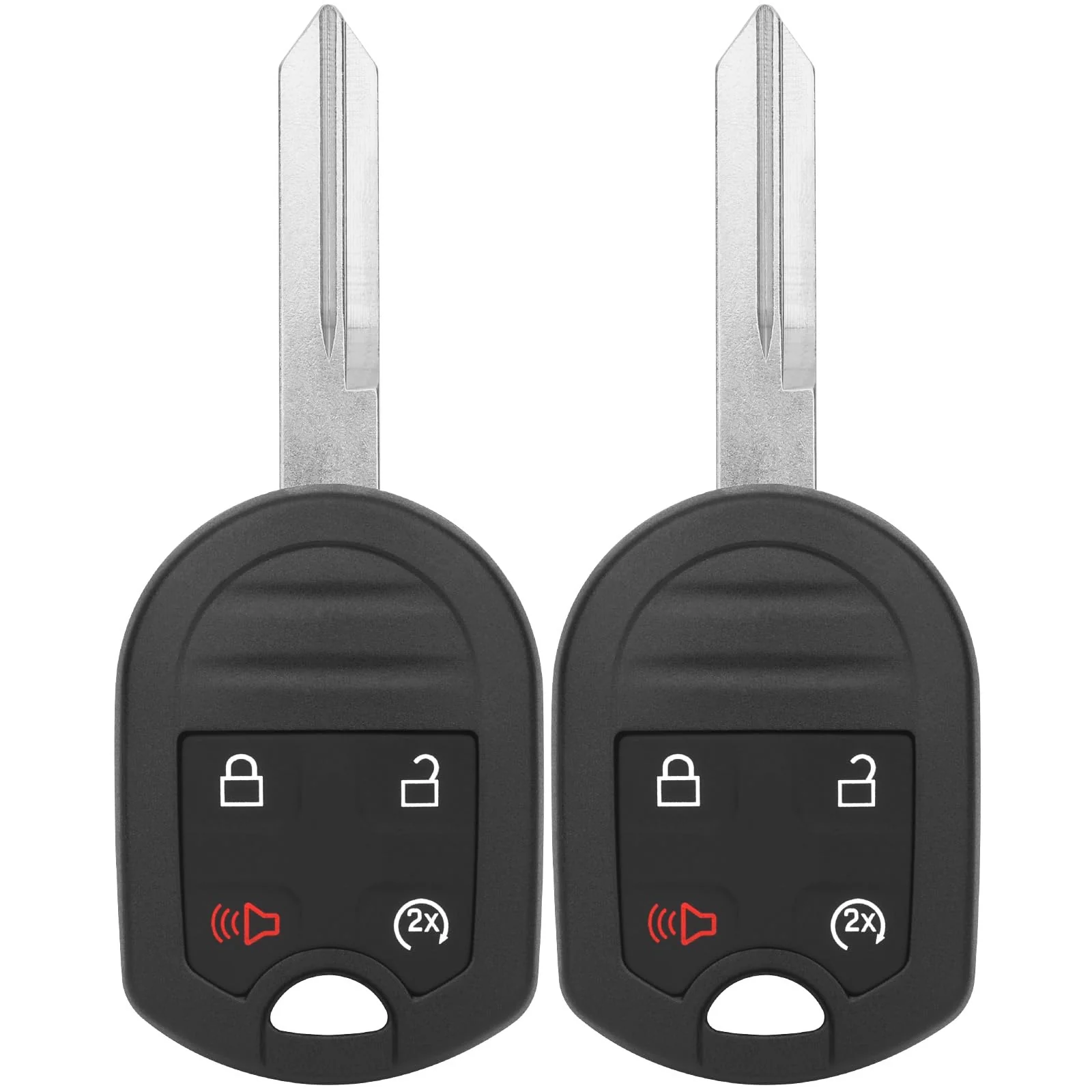 Key Fob Replacement for 2011-2014 Ford F150/ 11-16 F250 F350/ 09-17 Expedition/ 13-15 Explorer/ 07-15 Lincoln MKX/ 14-17 Navigator Car Keyless Entry Remote Start Control,CWTWB1U793, 4 Btn, 2Pcs