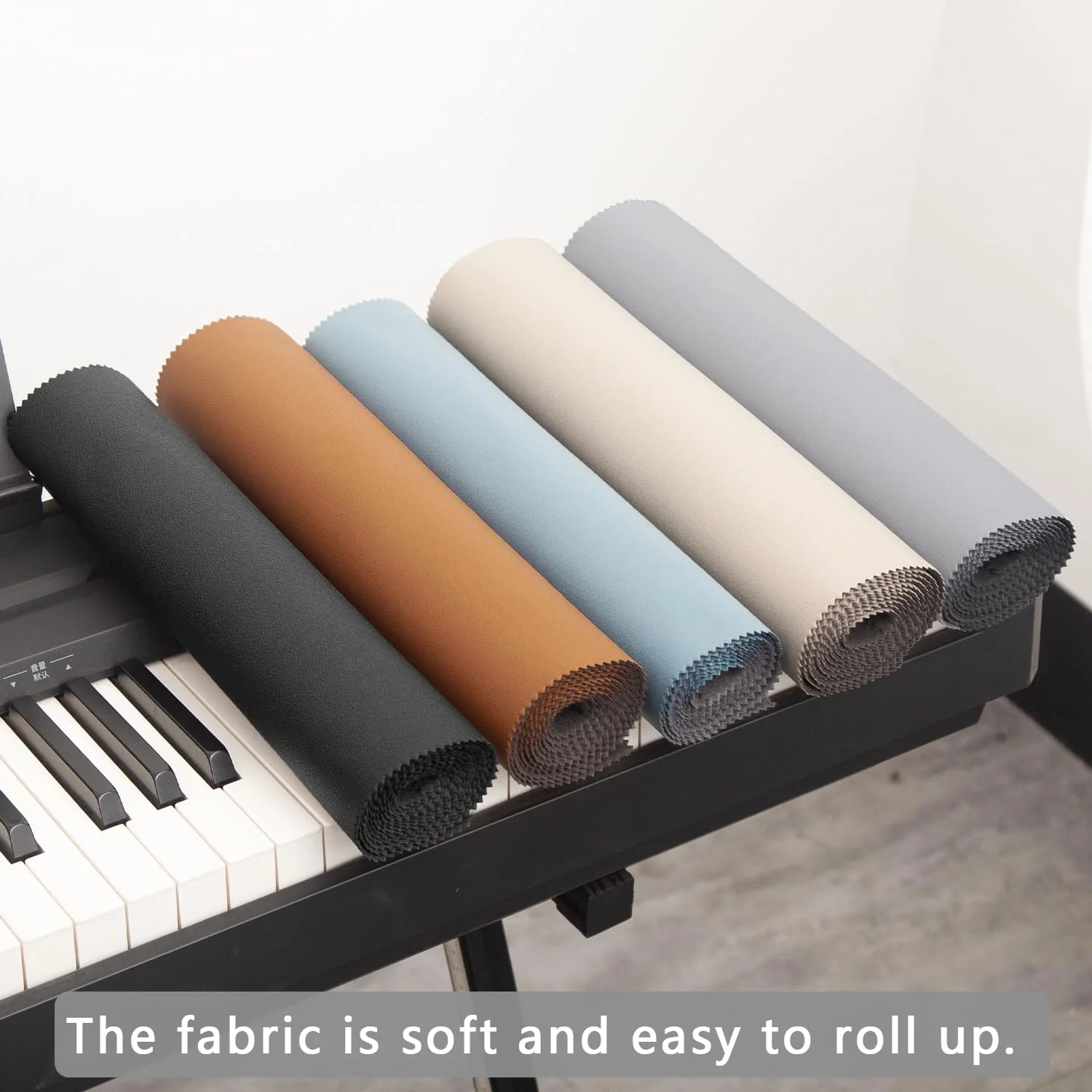 Keyboard Piano Cover, Digital Piano Dust Cover, Light Luxury Soft and Premium Surface, Thickening Electronic Organ Covering Keyboard Update Encasement (White) White - Image 6