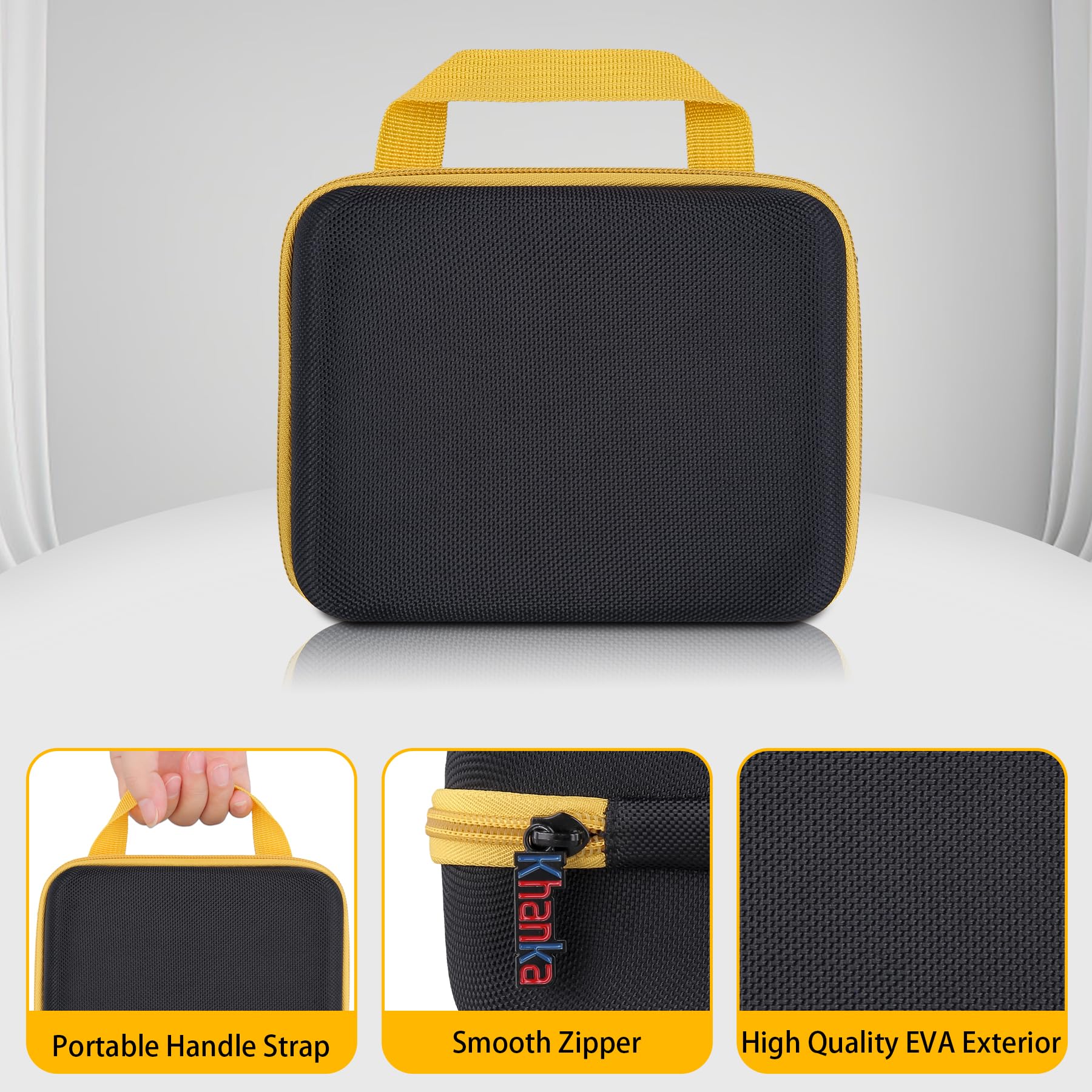 khanka Hard Travel Case Replacement for KODAK Mini Shot 3 ERA/Mini Shot 3 Retro 4PASS 2-in-1 Instant Camera and Photo Printer,Case Only (Yellow) Yellow - Image 5