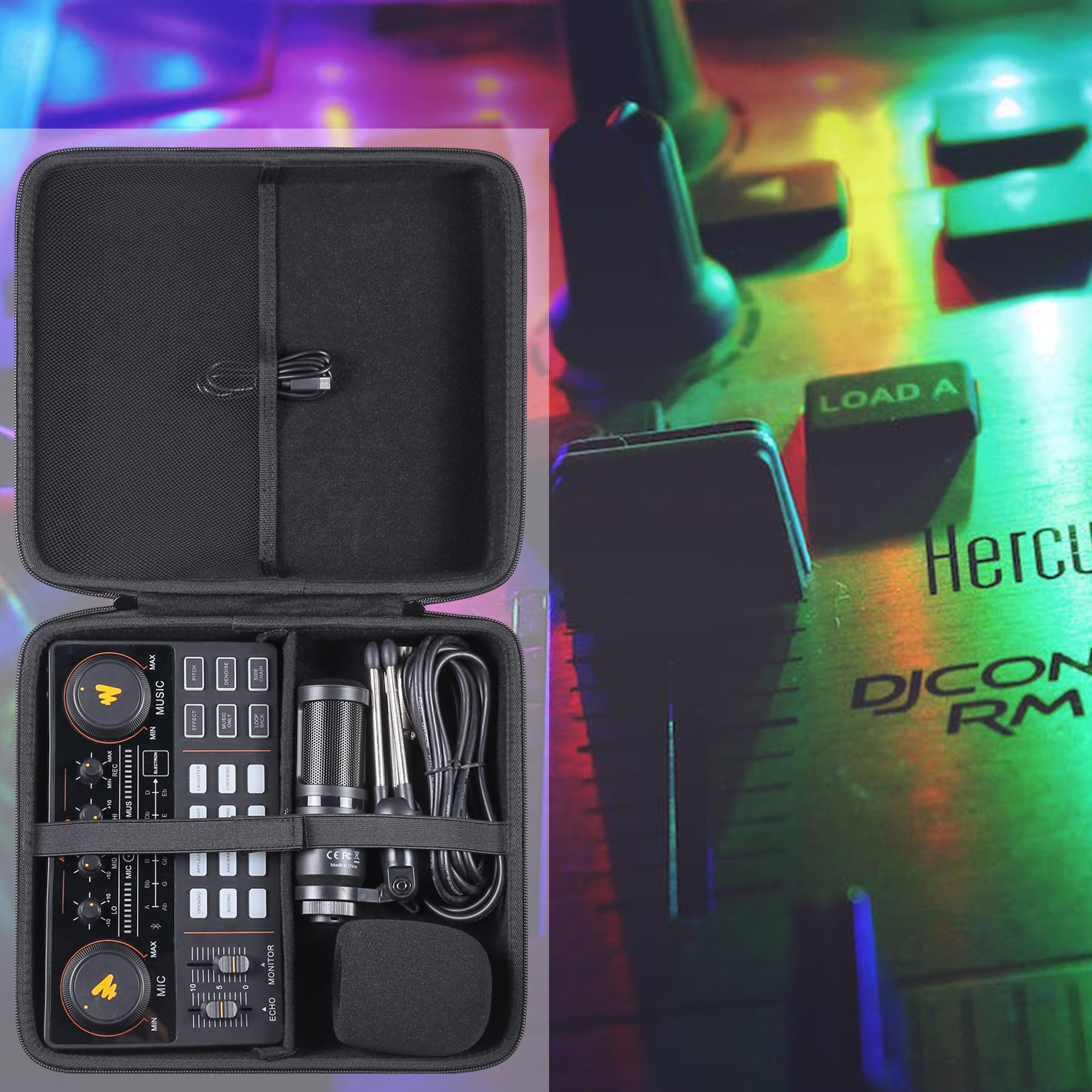Khanka Hard Travel Case Replacement for Podcast Equipment Bundle-MAONO MaonoCaster Lite -Audio Interface-All in One-Podcast Production Studio,Case Only. - Image 6