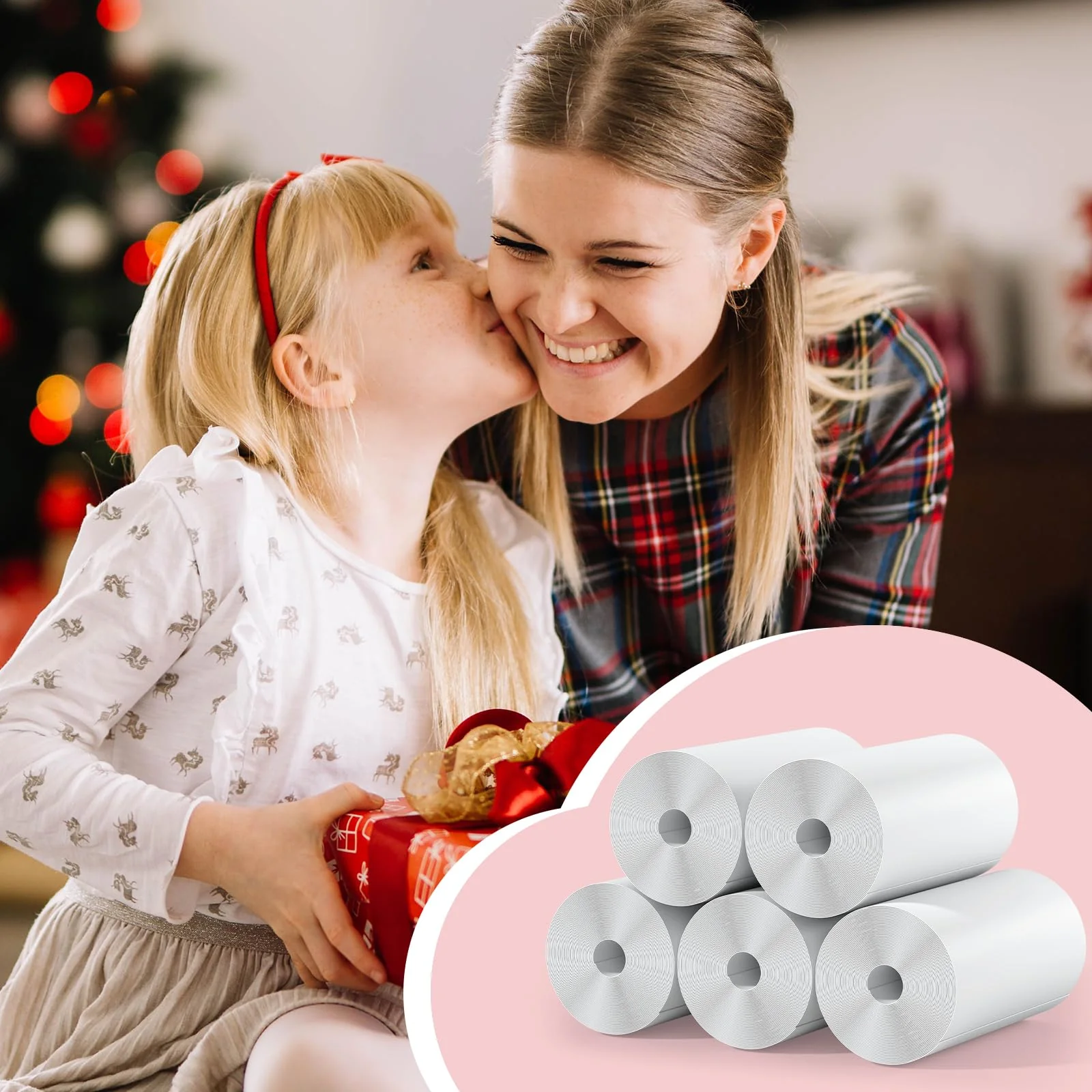 Kids Instant Camera Refill Print Paper-5 Rolls for Kids Instant Print Camera,HD Printing Thermal Print Paper Set Portable Refill Print Paper - Image 7