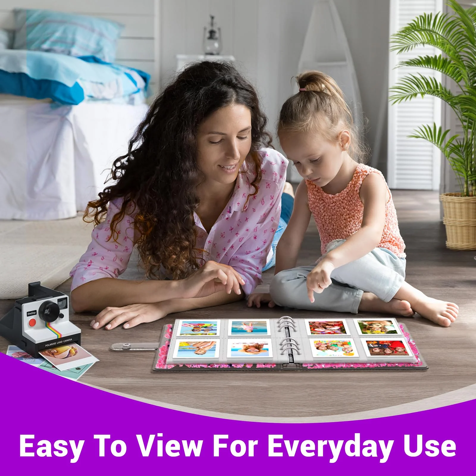 Kids Photo Album for Instax Mini, Photo Album for Polaroid, Applicable to Fujifilm Instax Mini 11 12 40 KODAK Mini Photo, Gift for 4 5 6 7 8 9 10 Year Old Girls (200 photos) - Image 6