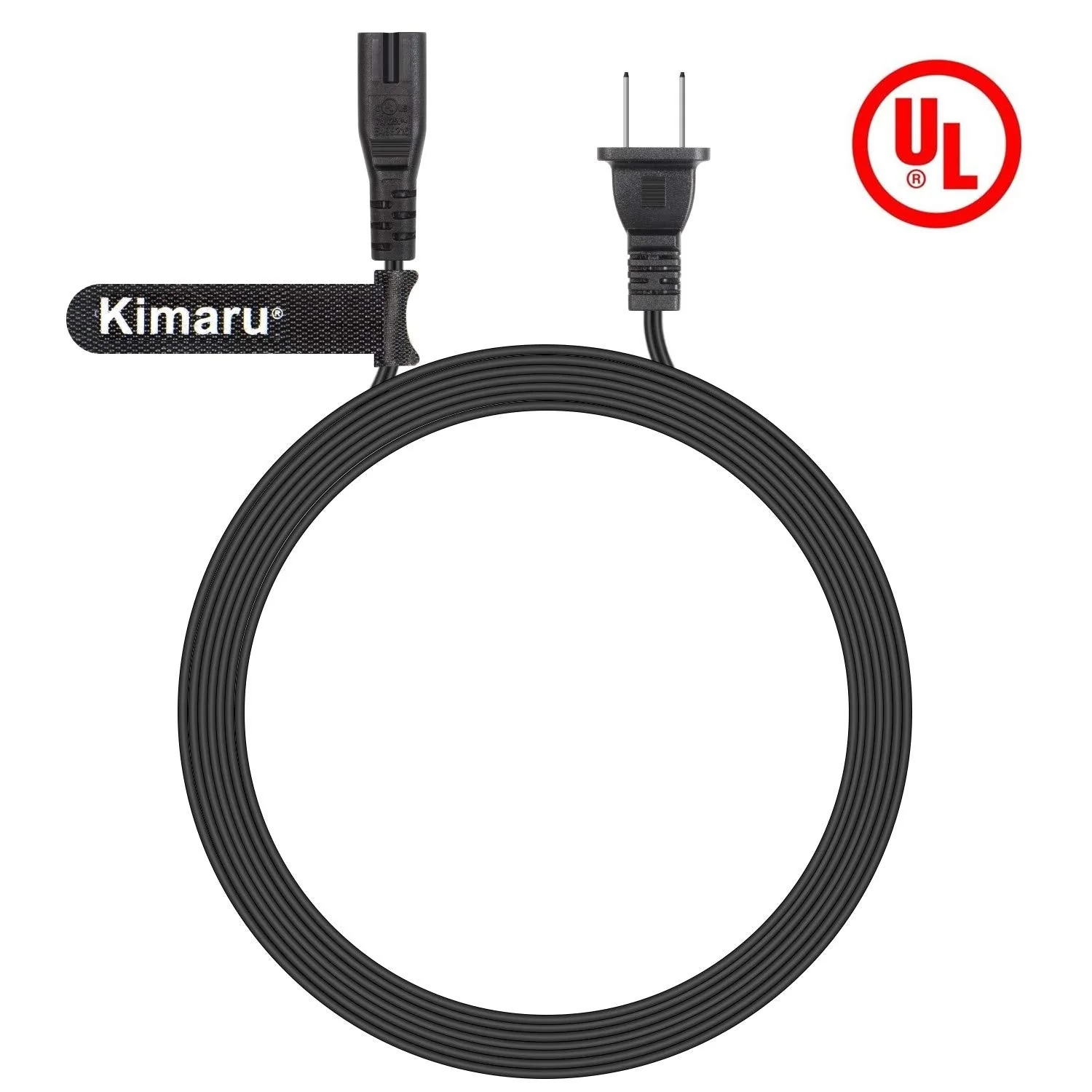 Kimaru TV Power Cord for Samsung LG TCL Sony LED LCD Insignia Sharp Toshiba JVC Hisense Electronics (4Ft Cable) - Image 2