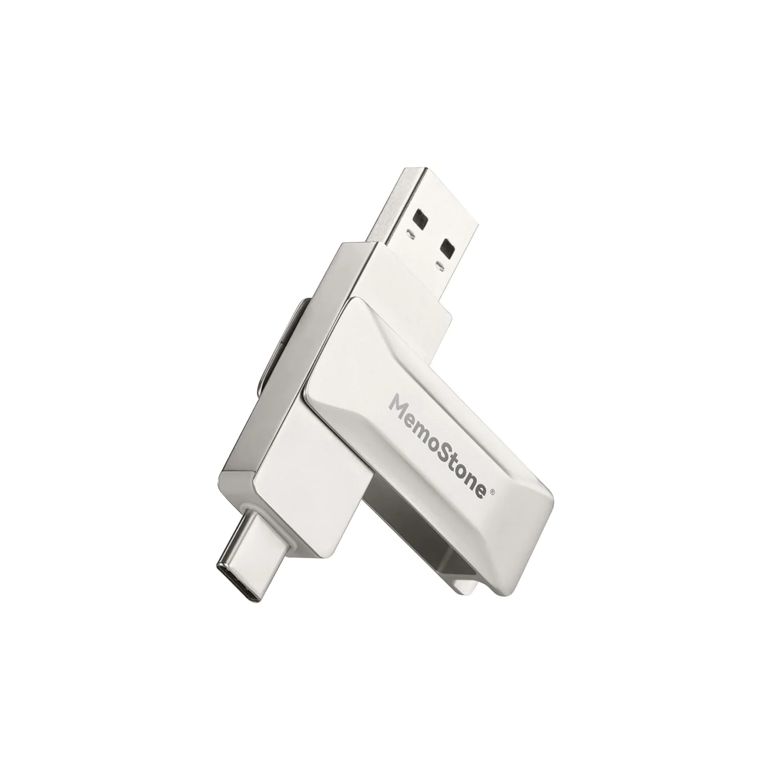 KingSpec MemoStone External SSD 256GB, Up to 550MB/s, USB Flash Drive 2-in-1 USB C & USB A, Thumb Drive Memory Stick SSD Portable Hard Drive Compatible with iPhone 15/PS4/PS5/Android Phone/Windows/Mac