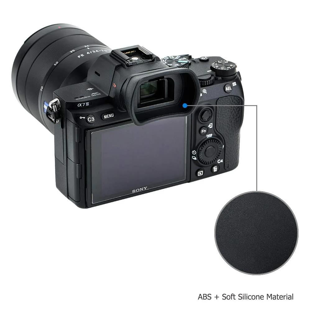Kiwifotos Soft Long FDA-EP18 Viewfinder Eyecup Eyepiece for Sony A7 A7II A7III A7R A7RII A7RIII A7RIV A7S A7SII A9 Camera for Sony A7 III A7 II A7 A7R IV A7R III A7R II A7R A7S II A7S A9 Camera Sony FDA-EP18 Replacement - Image 5