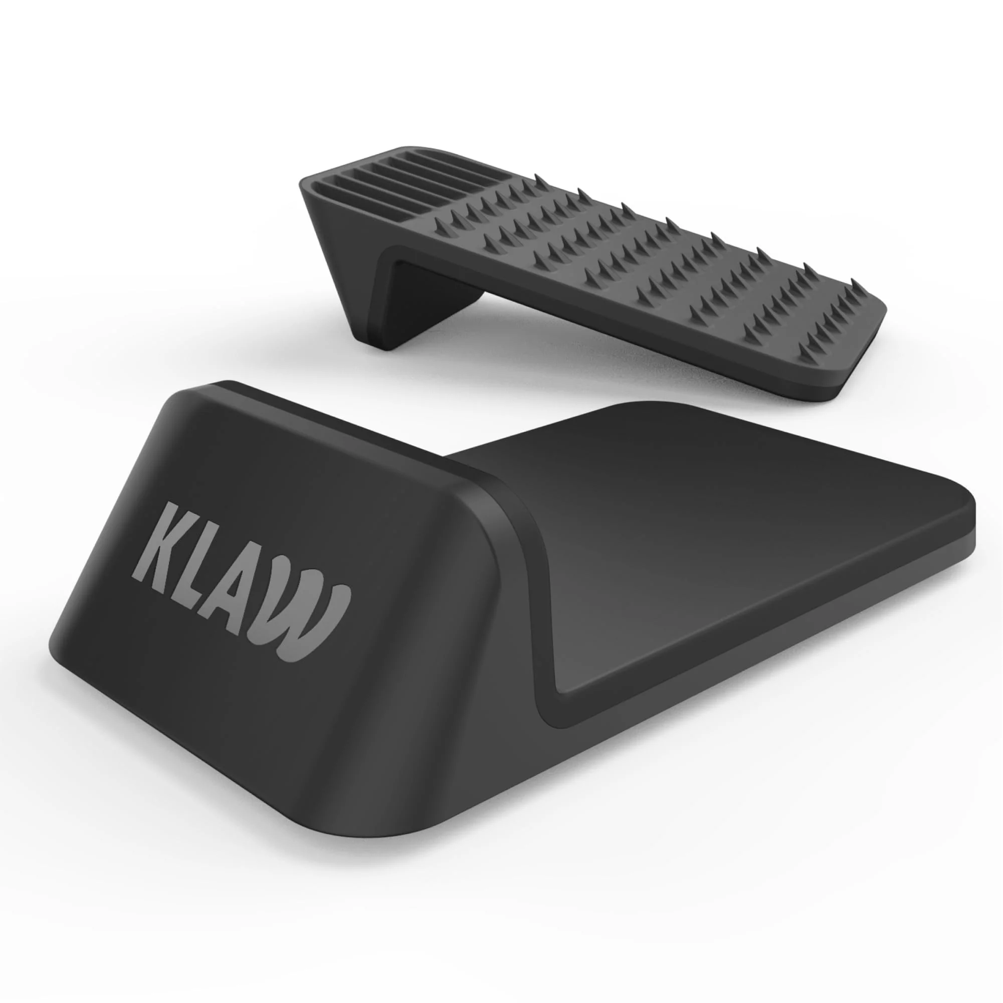 KLAW Bass Drum Rug Anchor - Completely Stops Drum Creep | Works on Every Drum Mat, Drum Rug & Carpet | Pocket Drum Accessories For Kick Drums | Gift Ready Drum Set Brake Accessory (Black, Regular) Black