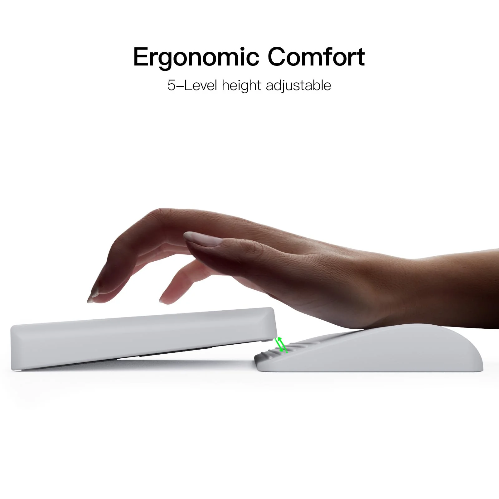 Klearlook Magic Trackpad Case with Wrist Rest for Ergonomic Comfort, Silicone Protective Case for Magic Trackpad 2 A1535 MK2D3AM/A, Non-Slip Washable Soft Mac Touchpad Cover, Easy Install, Grey - Image 2