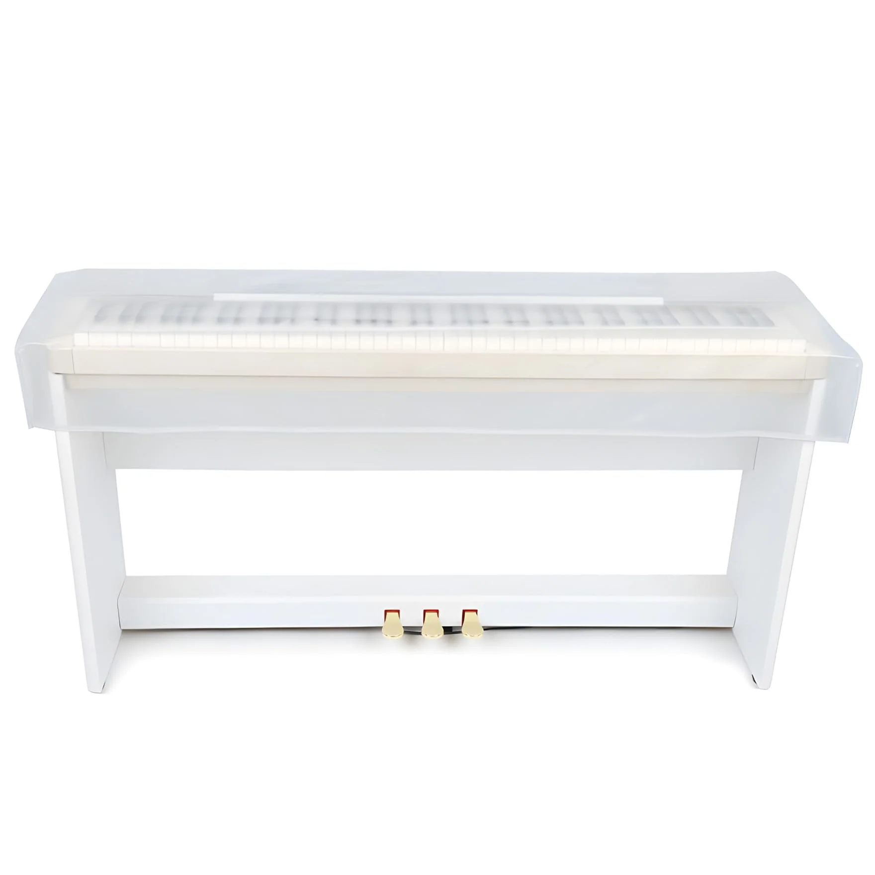 Klmnop Piano Keyboard Dust Cover for 88 Keys, Waterproof Transparent Piano Covers for Protection of Electric/Digital Piano(Clear) Clear