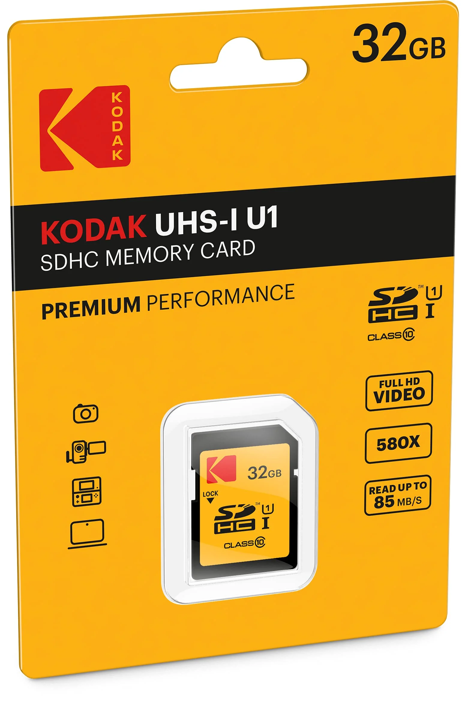Kodak 32GB Class 10 UHS-I U1 SDHC Memory Card - Image 2