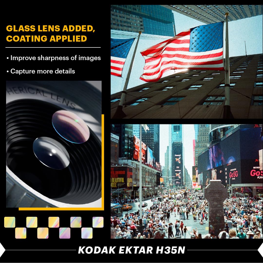 KODAK EKTAR H35N Half Frame Film Camera, 35mm, Reusable, Focus-Free, Bulb Function, Built-in Star Filter, Coated Improved Lens (Film & AAA Battery are not Included) (BT21 Edition, Single) BT21 Edition - Image 8