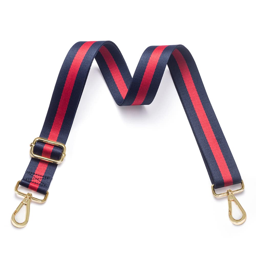Kolti Purse Strap Replacement Crossbody Handbag Stripe Wide Adjustable Gold Buckle-15 - Image 3