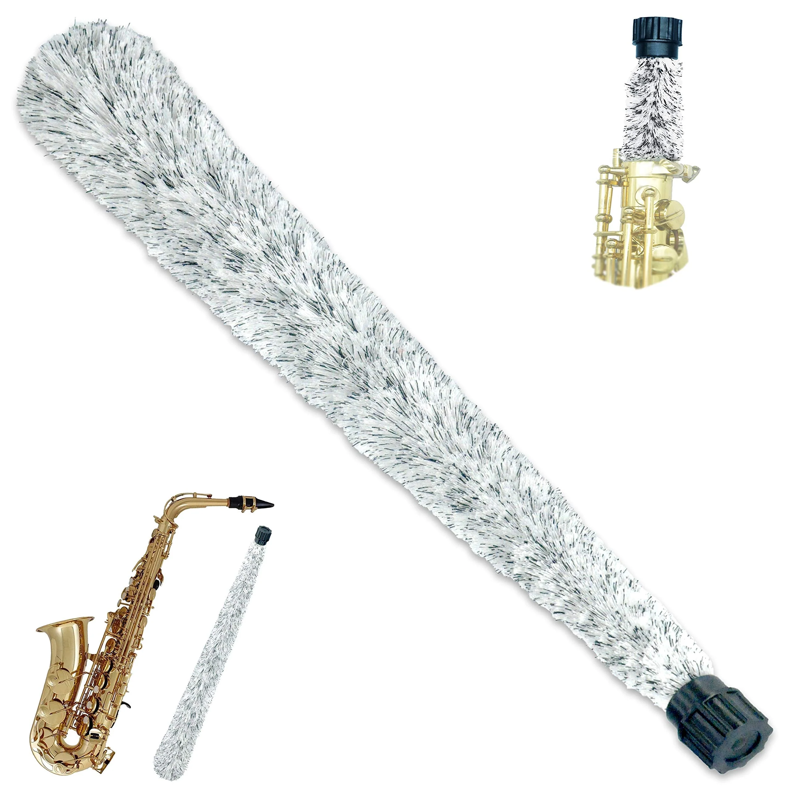KUKYO Alto Sax Pad Saver, ultra fiber Brush Cleaner Maintain Care Tool, easy to environment,easy to body of human, Gifts.