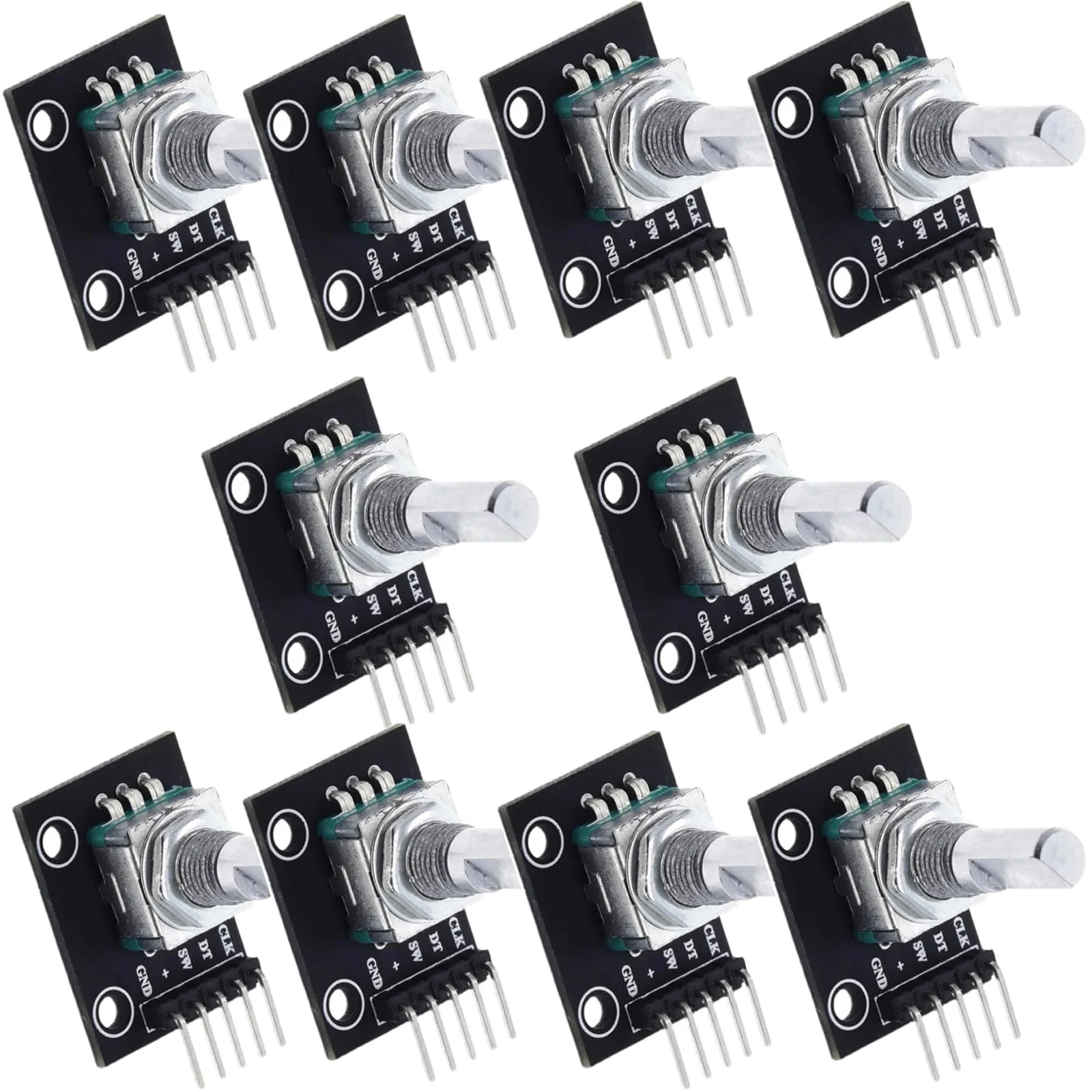 KY-040 Rotary Encoder, Rotary Encoder Module, 360 Degree Encoder, Encoder, Rotary Encoder, Code Switch, Digital Potentiometer, Pack of 10