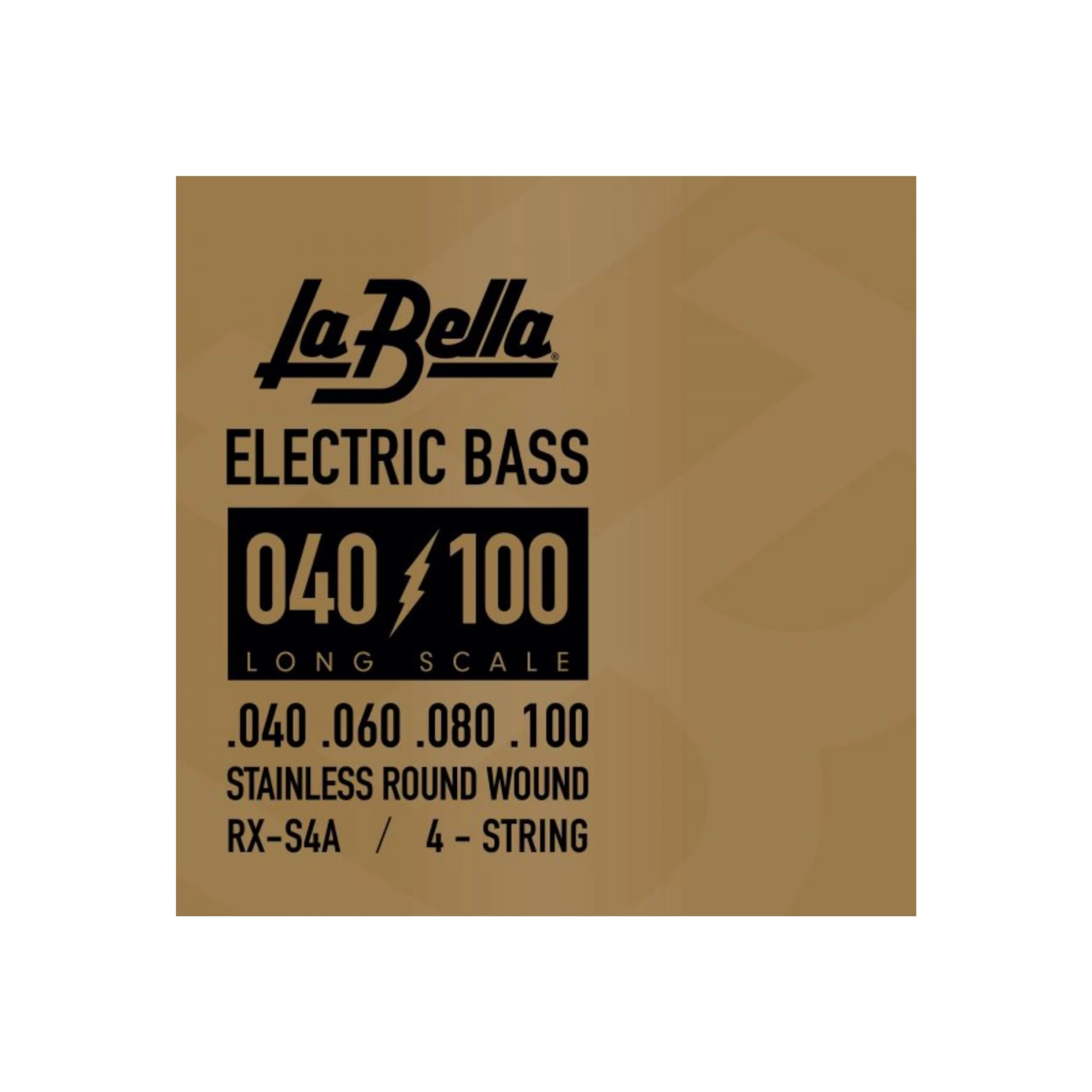 La Bella RX-S4A Long Scale Nickel Round Wound Bass 4-String Electric Bass 40-100 RX-S4A Rx Stainless , 40-60-80-100
