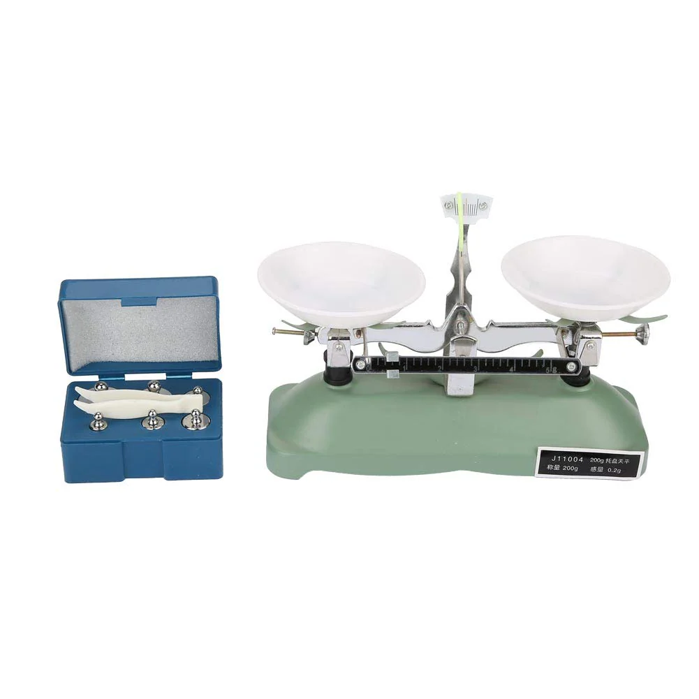 Laboratory Mechanical Balance Scale, 200g/0.2g Mechanical Tray Balance Scale with Weights, Chemical Physics Laboratory Teaching Aid, Precision Weight Measurement - Image 5