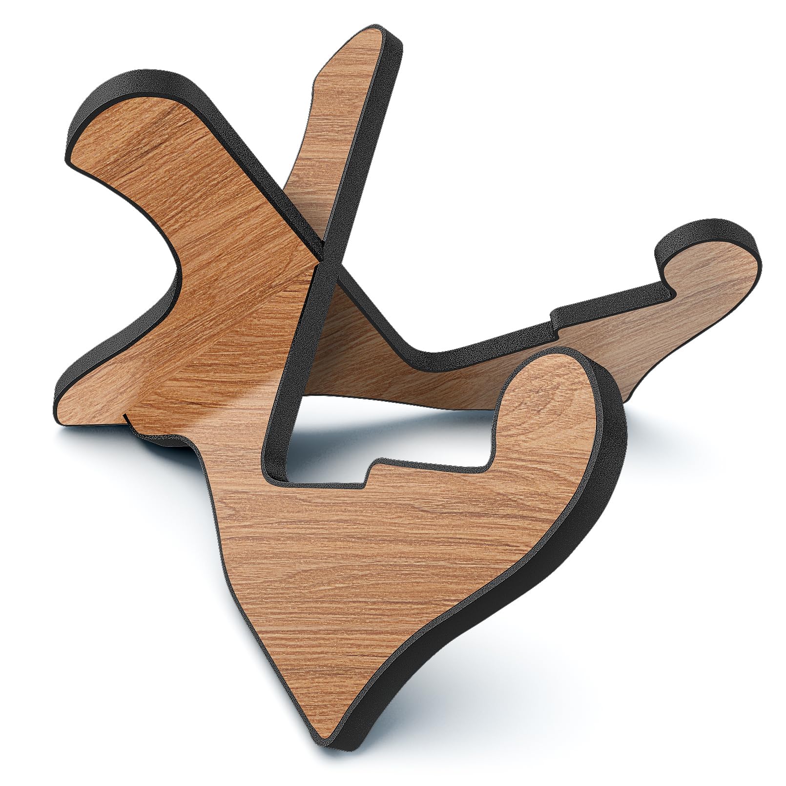 LALAOKS 1Pair Guitar Stand Wooden Guitar Stand Portable Folding Instrument Holder for Acoustic Classic Electric Bass Guitar Sapele