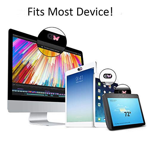 Laptop Camera Cover Slide 3 Pack Ultra Thin Slide Laptop Camera Cover for Echo Show, Smartphone, Computer, Tablet, Chromebook, PC - Butterfly - Image 6