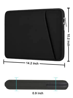 Laptop Case, Laptop Sleeve 14 inch, Durable Carrying Bag Shockproof Protective Case Cover, Handbags Briefcase Laptop Bag Compatible with 14" MacBook Air/Pro HP Asus Lenovo Notebook Computer, Black - Image 5