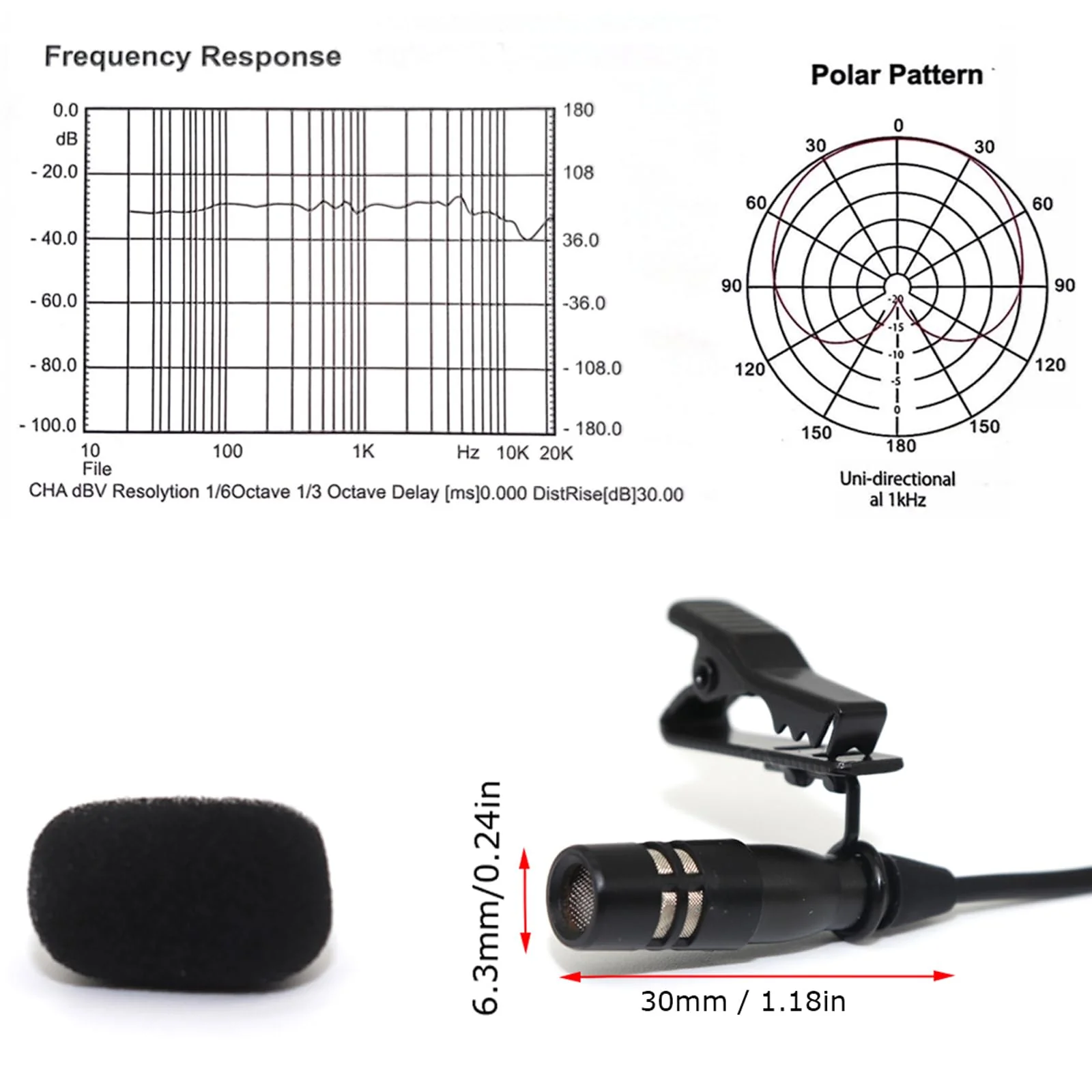 Lavalier Lapel Microphone Unidirectional Condenser Super Cardioid Mic Compatible with Audio-Technica Wireless Bodypack Transmitter System with Hirose 4 Pin Plug Hirose 4 Pin Plug Compatible with Audio-Technica - Image 6