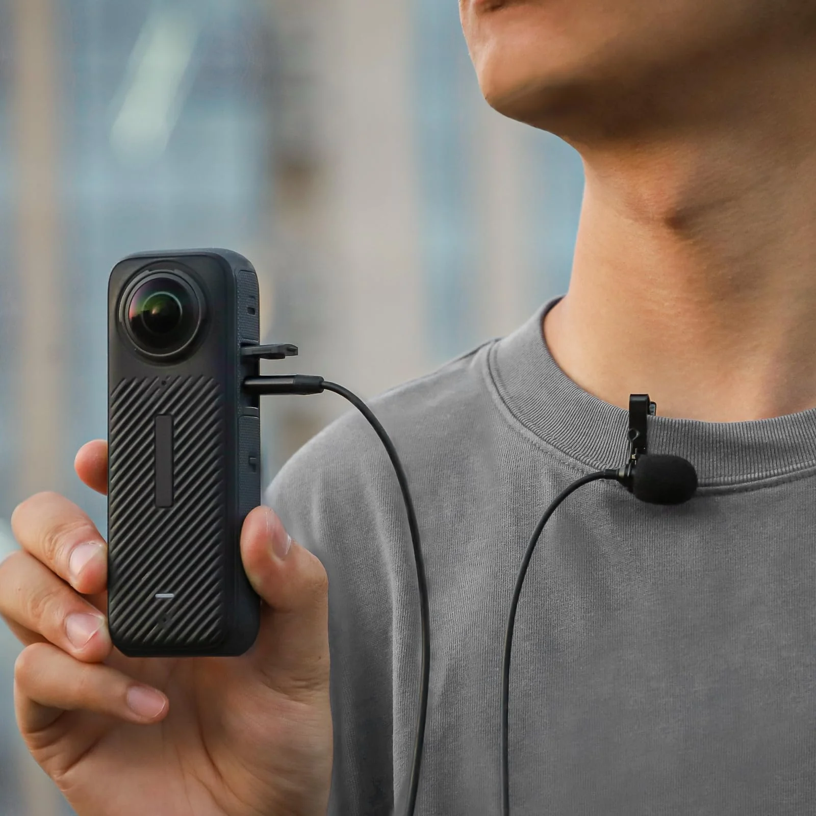 Lavalier Microphone for Insta360 X4 High-Sensitivity Omnidirectional Camera Microphone Compatible with Insta360 X4 Accessories - Image 4